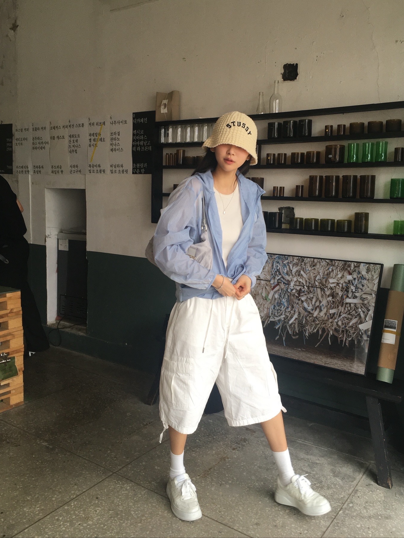 Stussy Bucket Hat Waffle Knit Bone, Louis Vuitton Silver Lockit Pendant Necklace Sterling Silver 착용 스타일