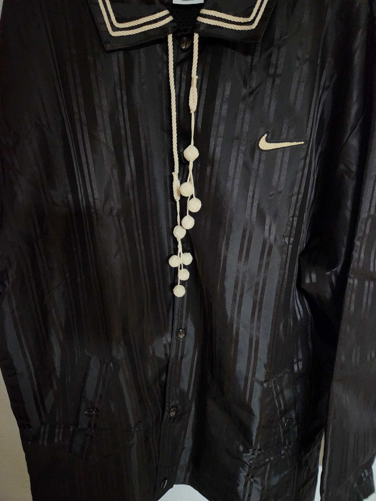 Nike x Bode Astrograbber SP Light Cream and Black, Nike x Bode Astrograbber SP Black and Coconut Milk 착용 스타일 - 2