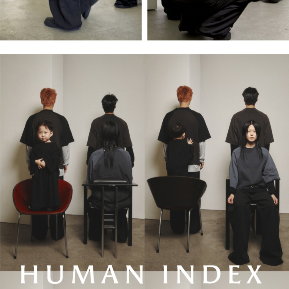 Polyteru Calf Bag Black Lambskin, Polyteru Human Index Human Regular 1/2 T-Shirt Dyed Gray 착용 스타일 - 3