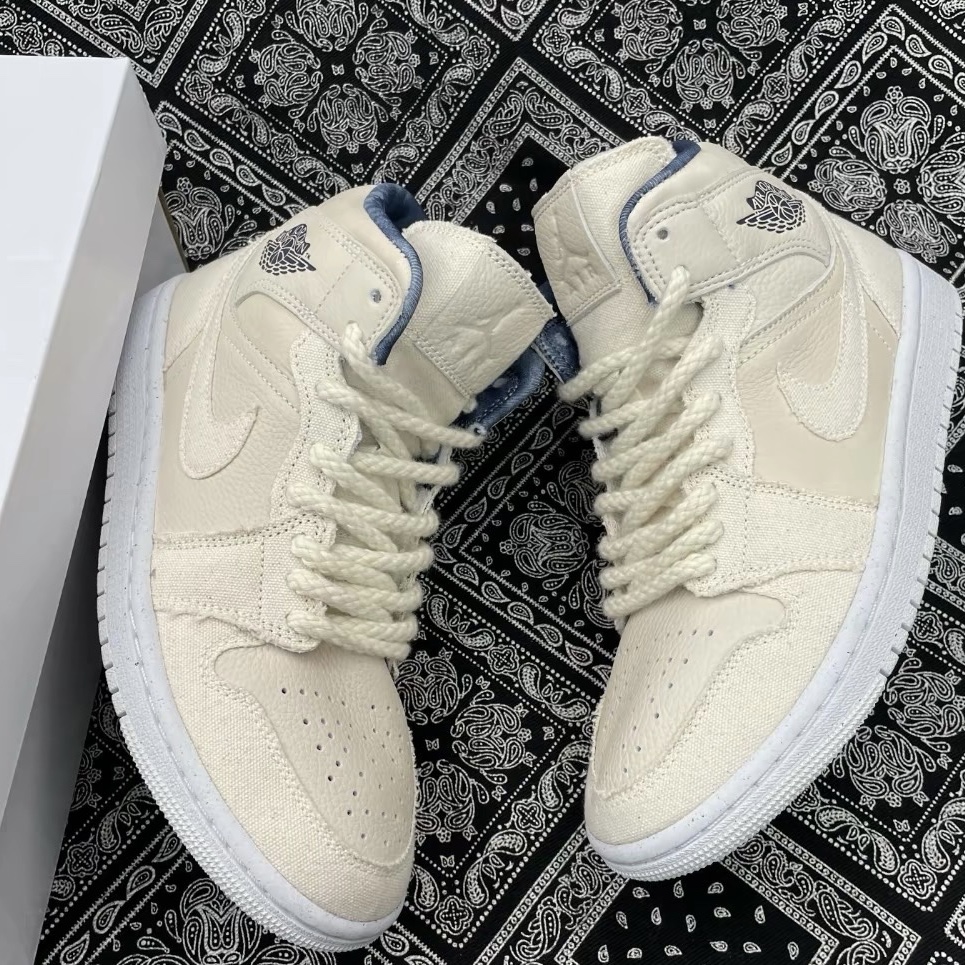 (W) Jordan 1 Mid SE Sanddrift 착용 스타일 - 2