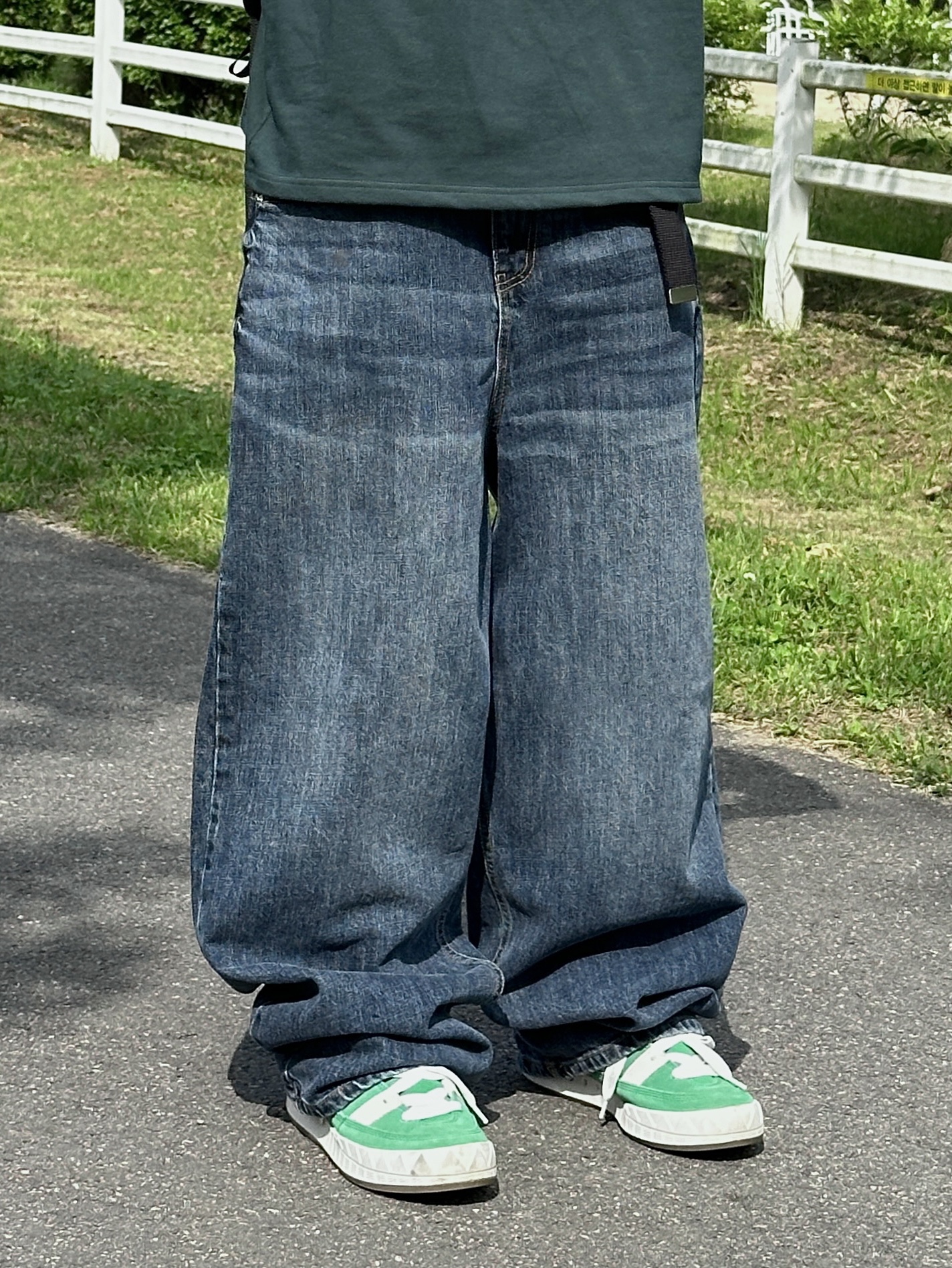 Adidas Adimatic Green 착용 스타일 - 4