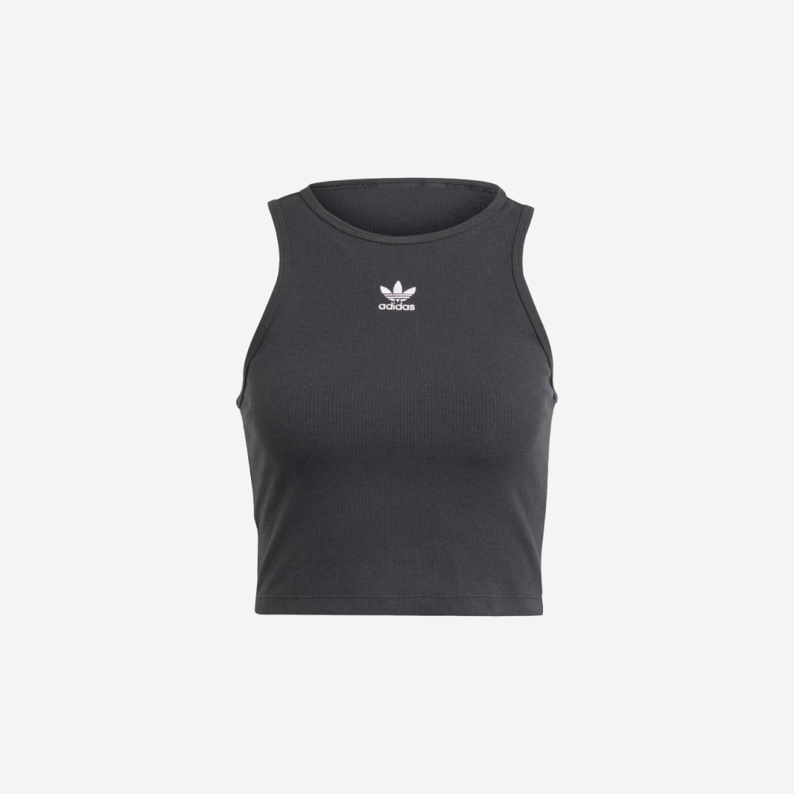 (W) Adidas Essential Rib Tank Top Black - US Sizing 상세 이미지 1