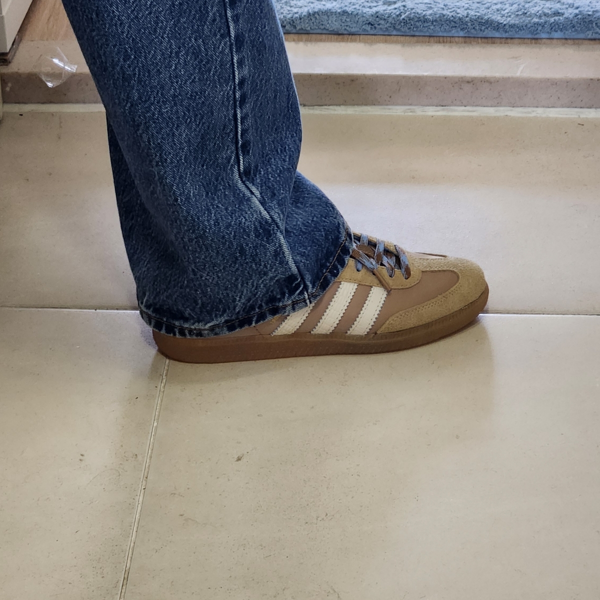 Adidas x Wales Bonner Samba Supplier Colour Wonder White 착용 스타일 - 1