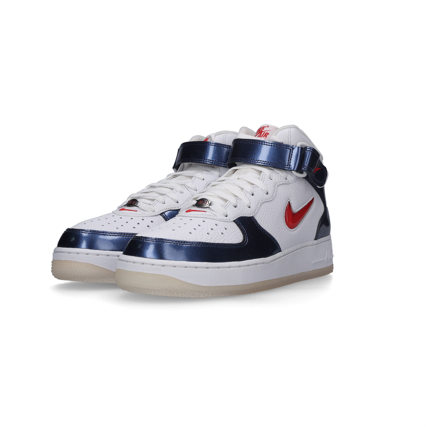 Nike Air Force 1 Mid QS University Red and Midnight Navy