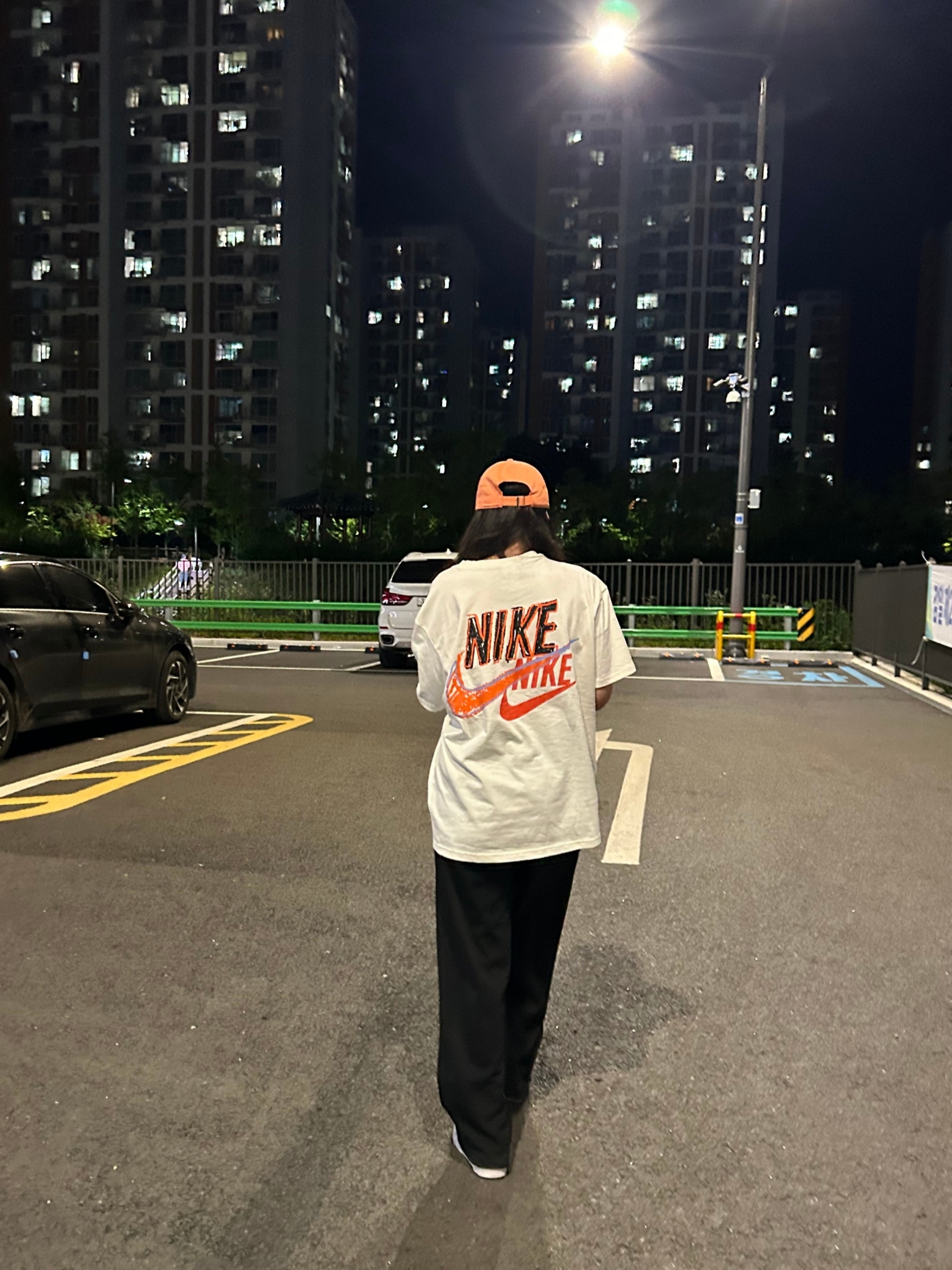 Nike Heritage 86 Futura Washed Cap Orange, Nike M NRG Dunk '85 T-Shirt Sail - Asia 착용 스타일 - 3