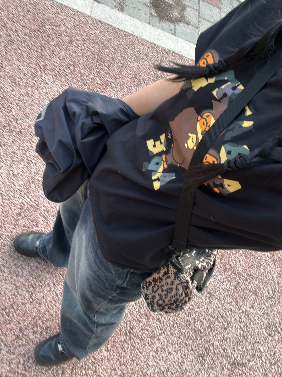 (W) Nike Air Force 1 '07 Low Triple Black, Supreme Mesh Mini Duffle Bag Leopard - 23SS 착용 스타일