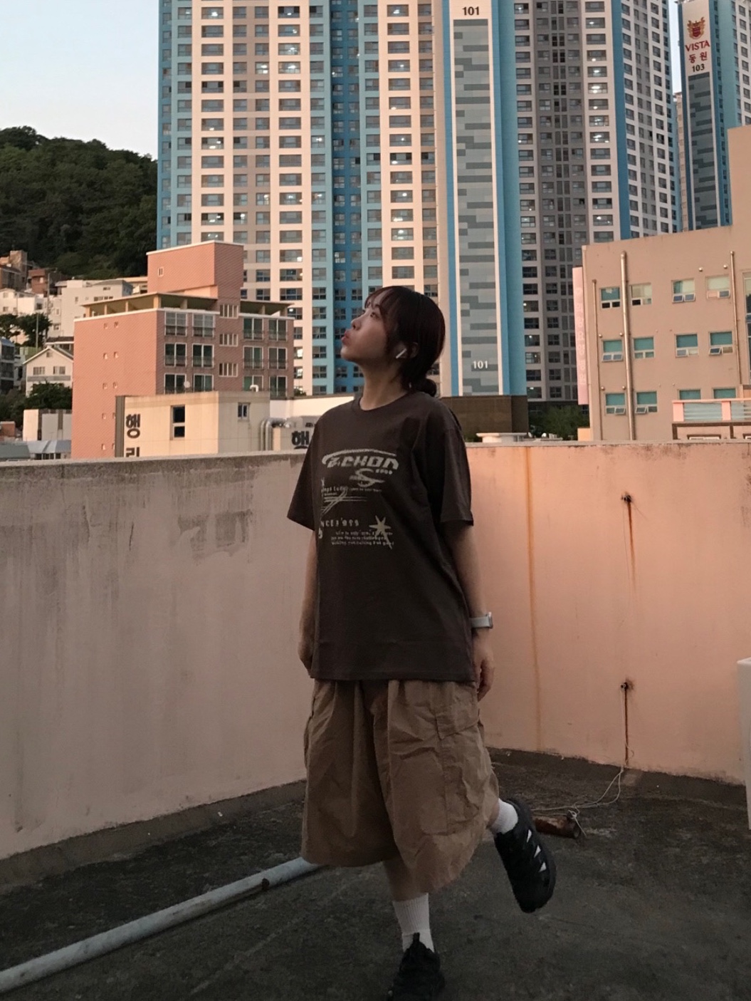Hoka Hopara Black 착용 스타일 - 1