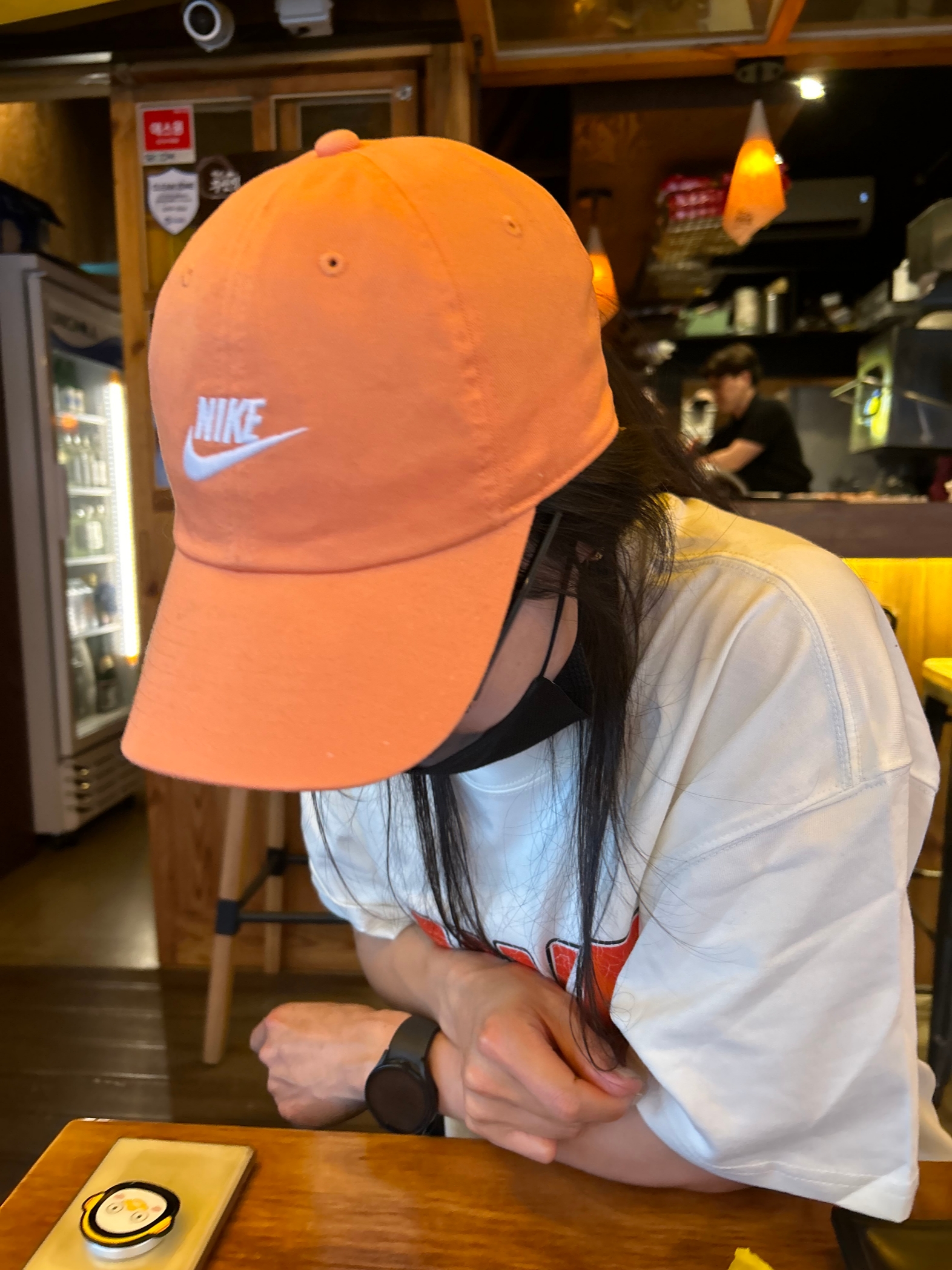 Nike Heritage 86 Futura Washed Cap Orange, Nike M NRG Dunk '85 T-Shirt Sail - Asia 착용 스타일 - 1