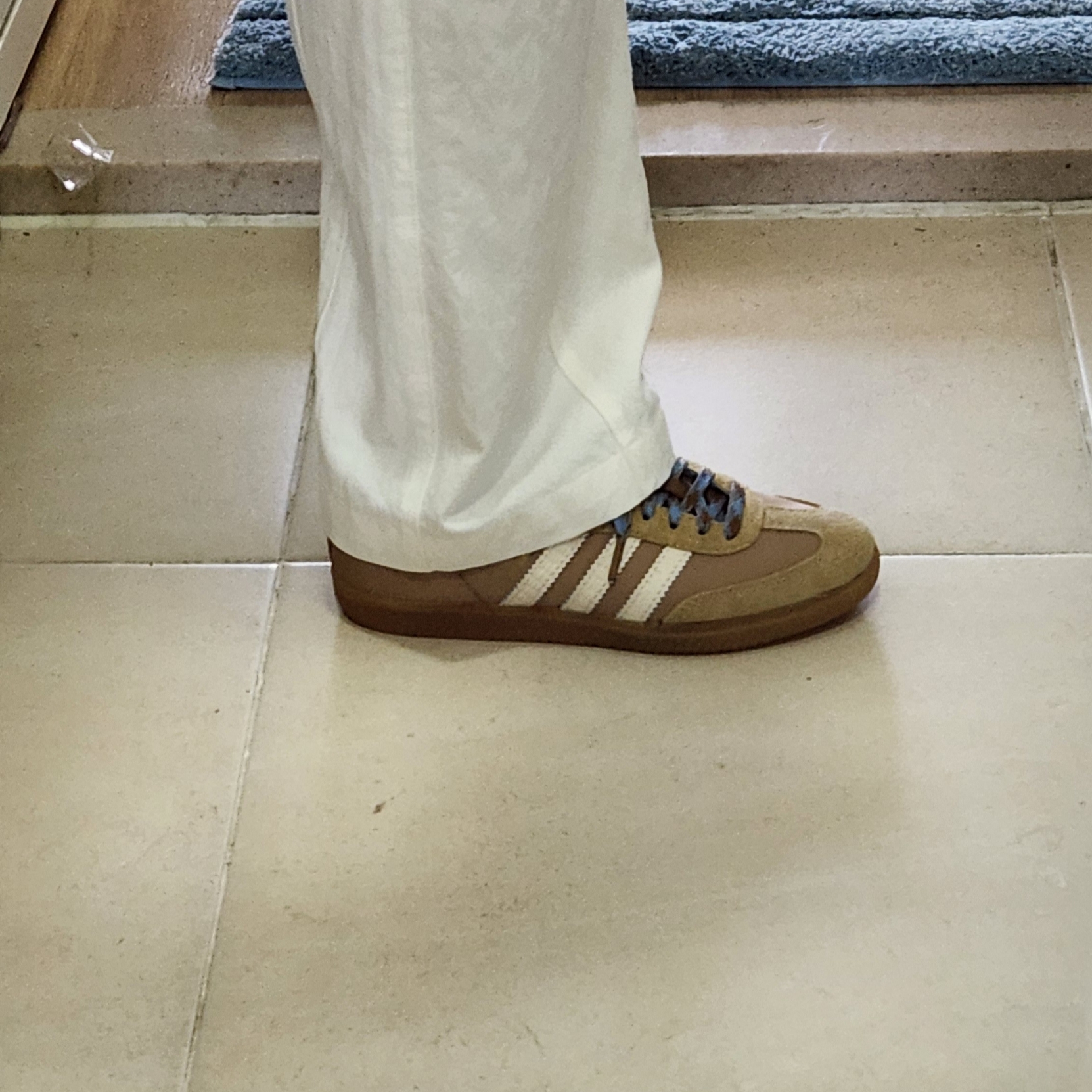 Adidas x Wales Bonner Samba Supplier Colour Wonder White 착용 스타일 - 2