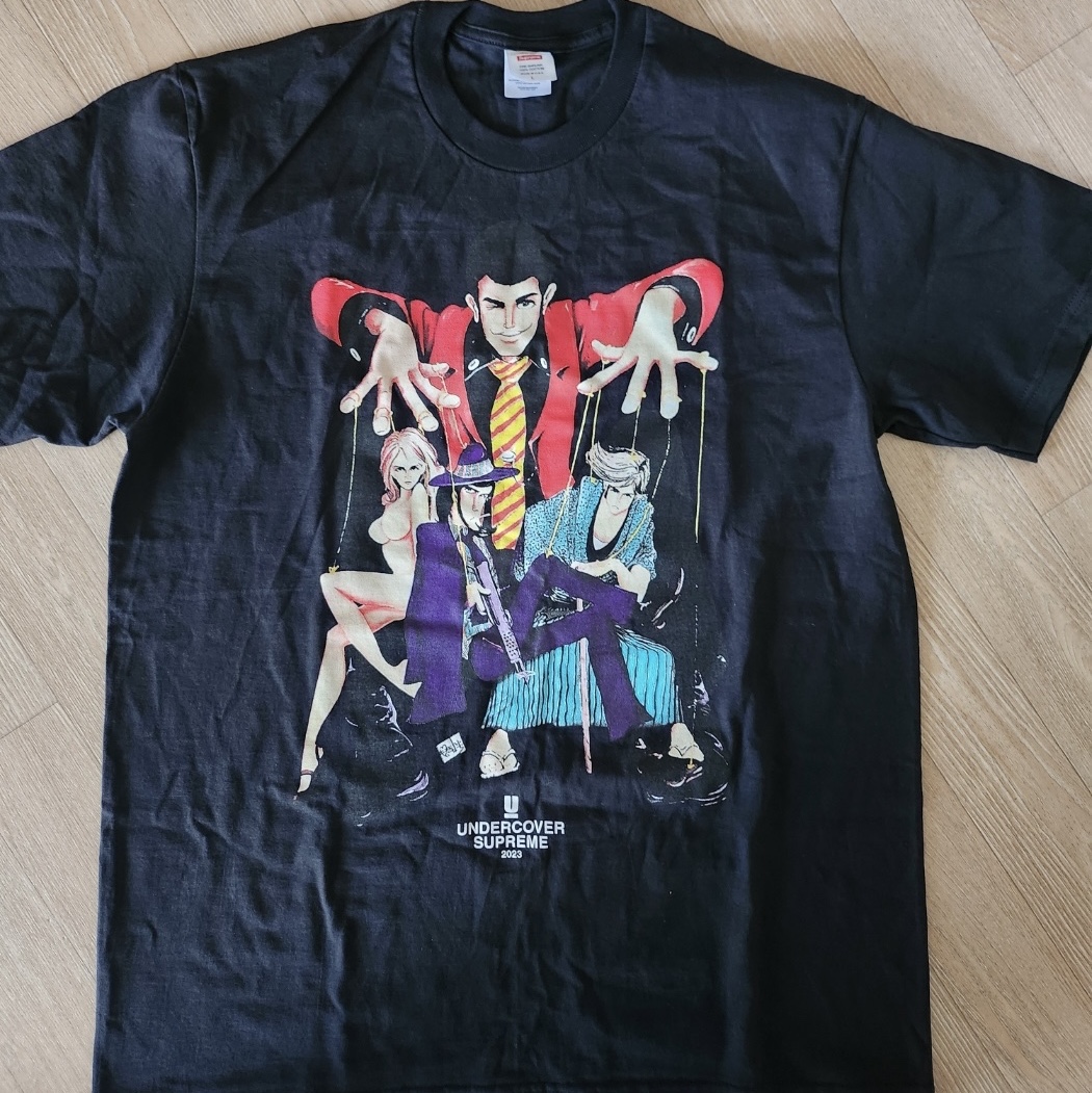 Supreme x Undercover Lupin T-Shirt Black - 23SS 착용 스타일