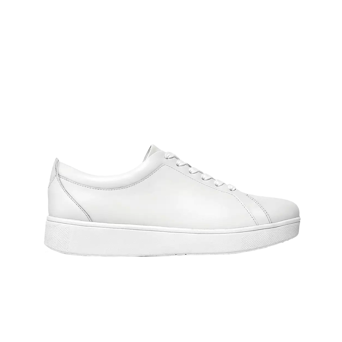 X22-194 (W) FITFLOP Rally Leather Sneakers Urban White