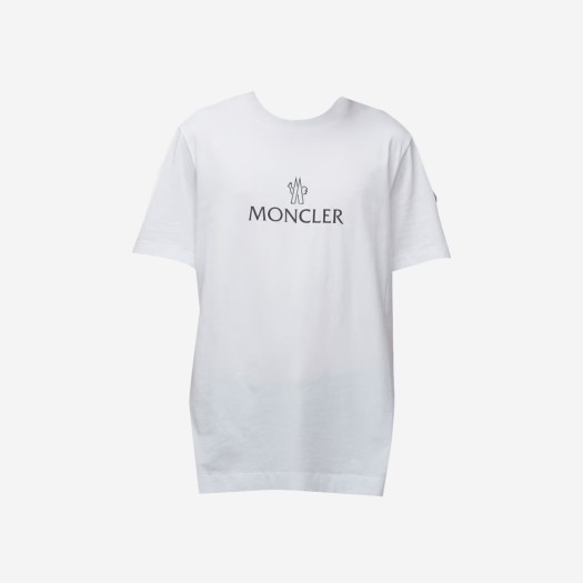 몽클레르 로고 티셔츠 화이트 - 24SS
