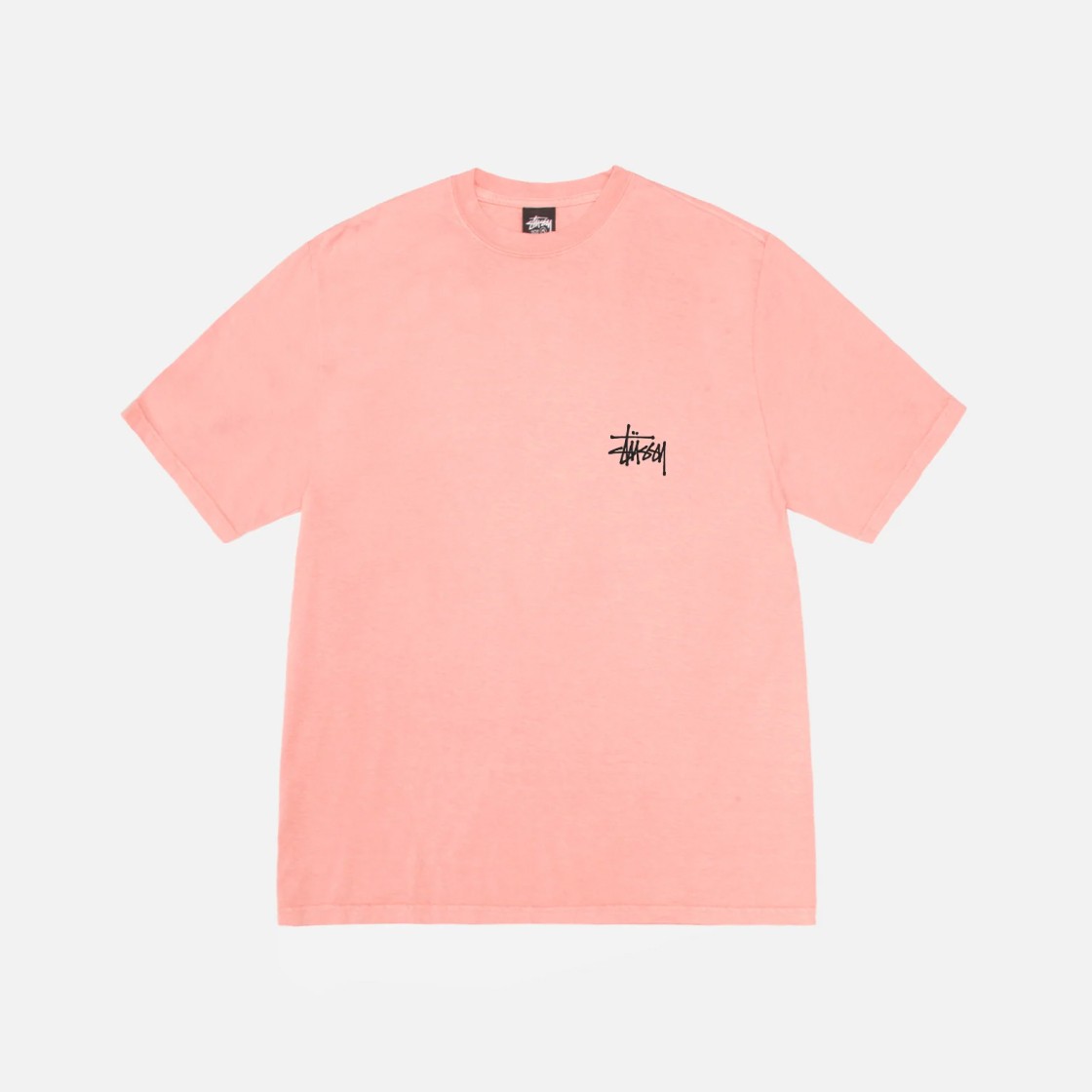 Stussy Basic Stussy Pigment Dyed T-Shirt Coral 2024 상세 이미지 2