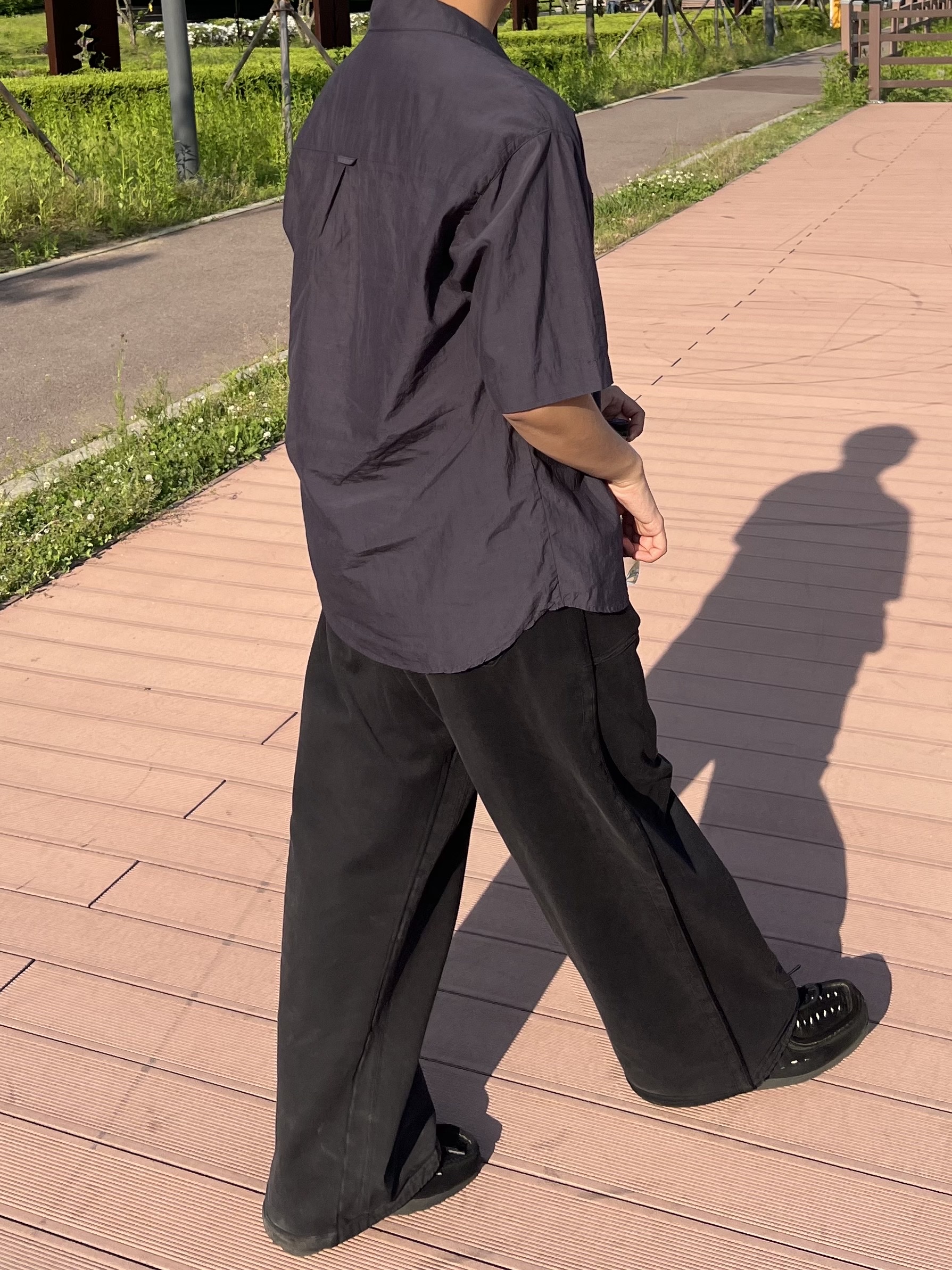 Polyteru 1011 Fatigue Sweatpants 1.2v Bleached Black, [프리오더] Polyteru Wallabee Shoes Woven Black 착용 스타일 - 1