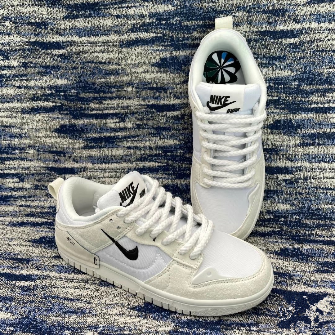 (W) Nike Dunk Low Disrupt 2 White Light Bone 착용 스타일 - 2