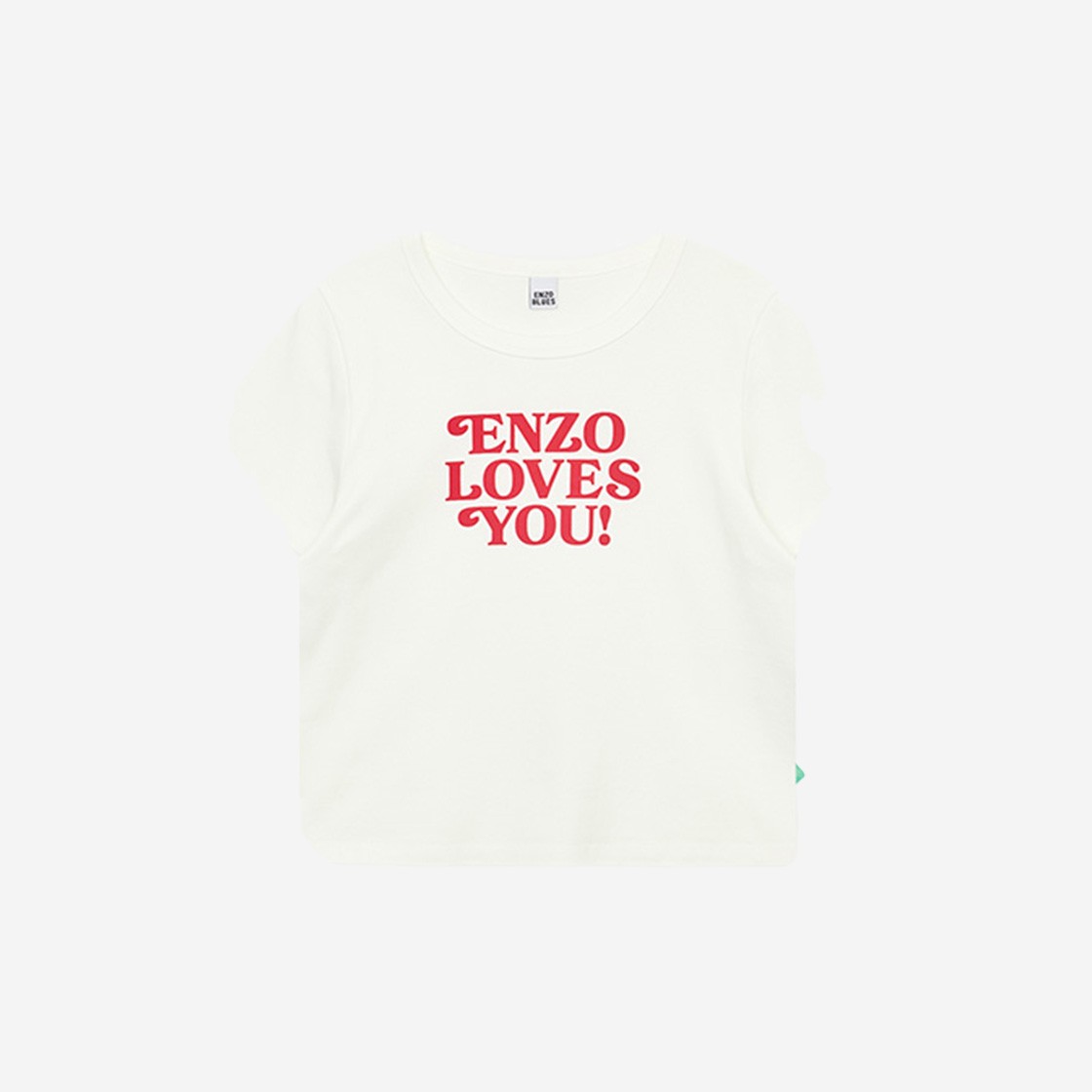 ENZOBLUES LOVE YOU Classic T-shirt White 상세 이미지 1