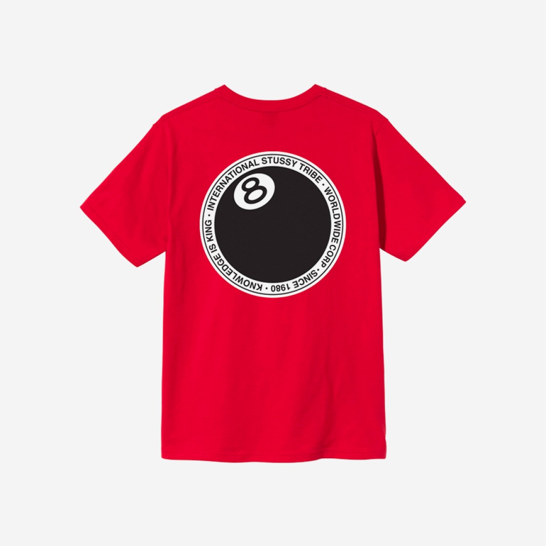 Stussy 8 Ball Dot T-Shirt Red 상세 이미지 1