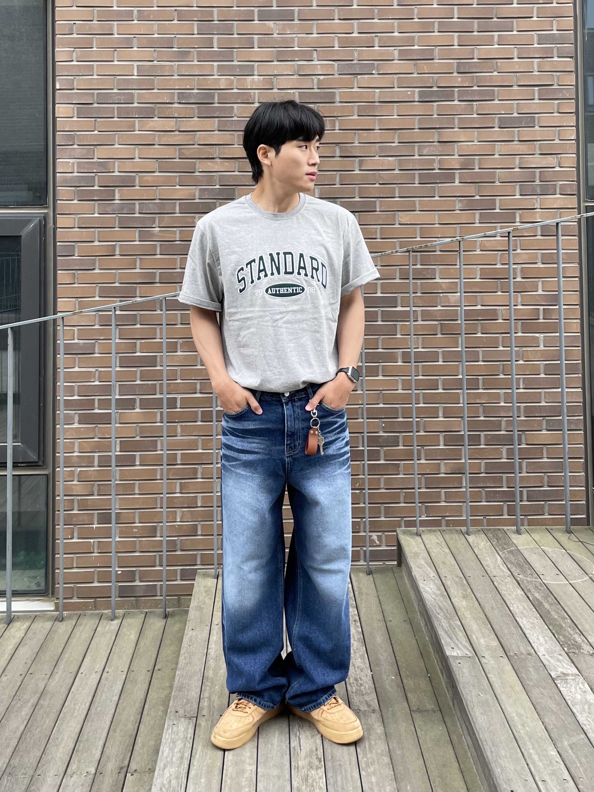 Nike Air Force 1 '07 WB Flax 착용 스타일 - 2