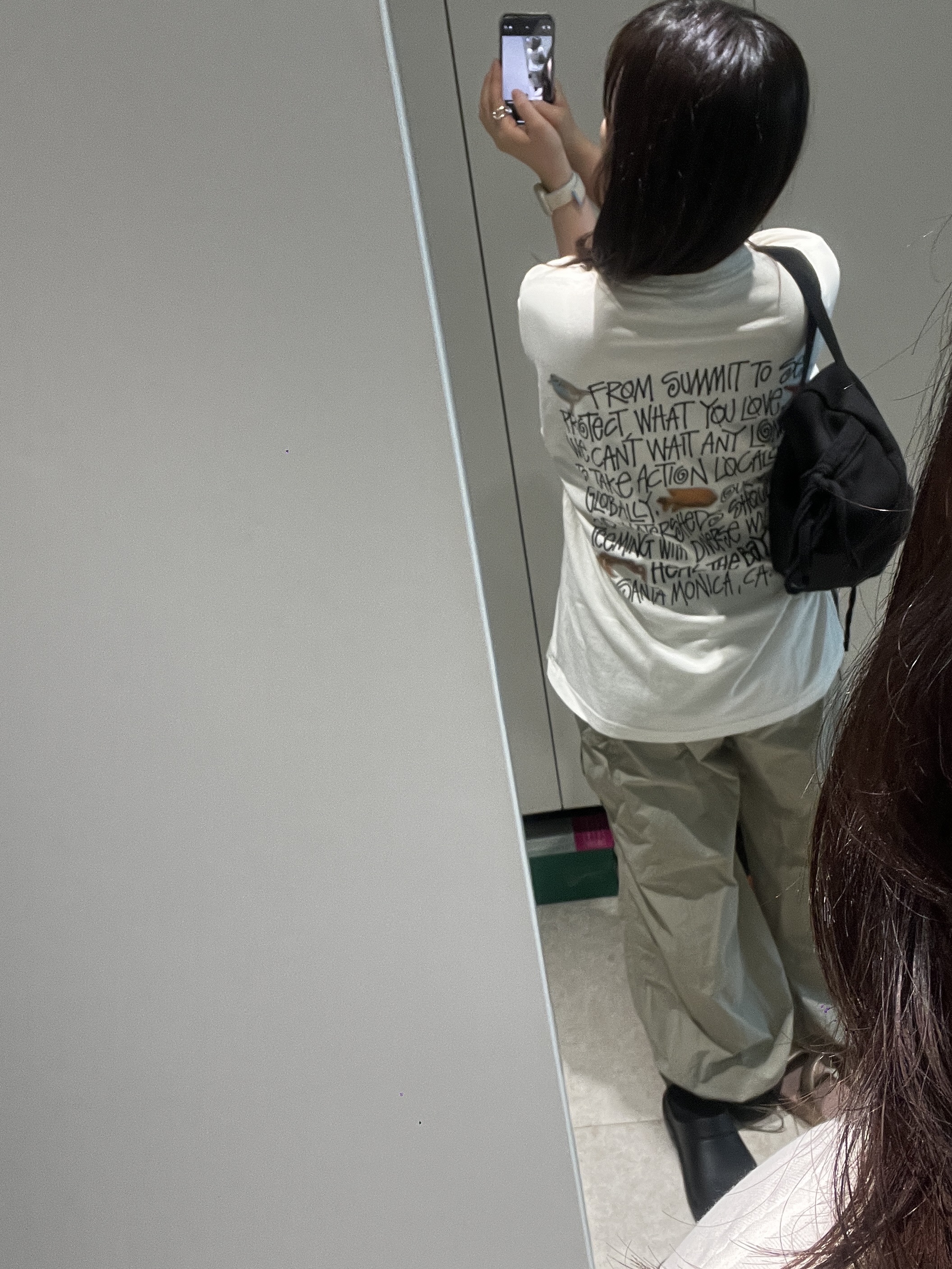 Stussy x Heal The Bay Summit To Sea Pigment Dyed T-Shirt Natural 착용 스타일