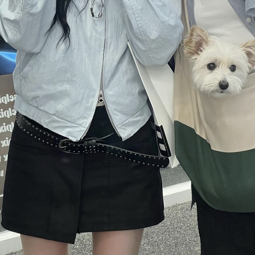 Studiotable Wrap Skirt Pants Charcoal, Studiotable Wrap Skirt Pants Beige 착용 스타일