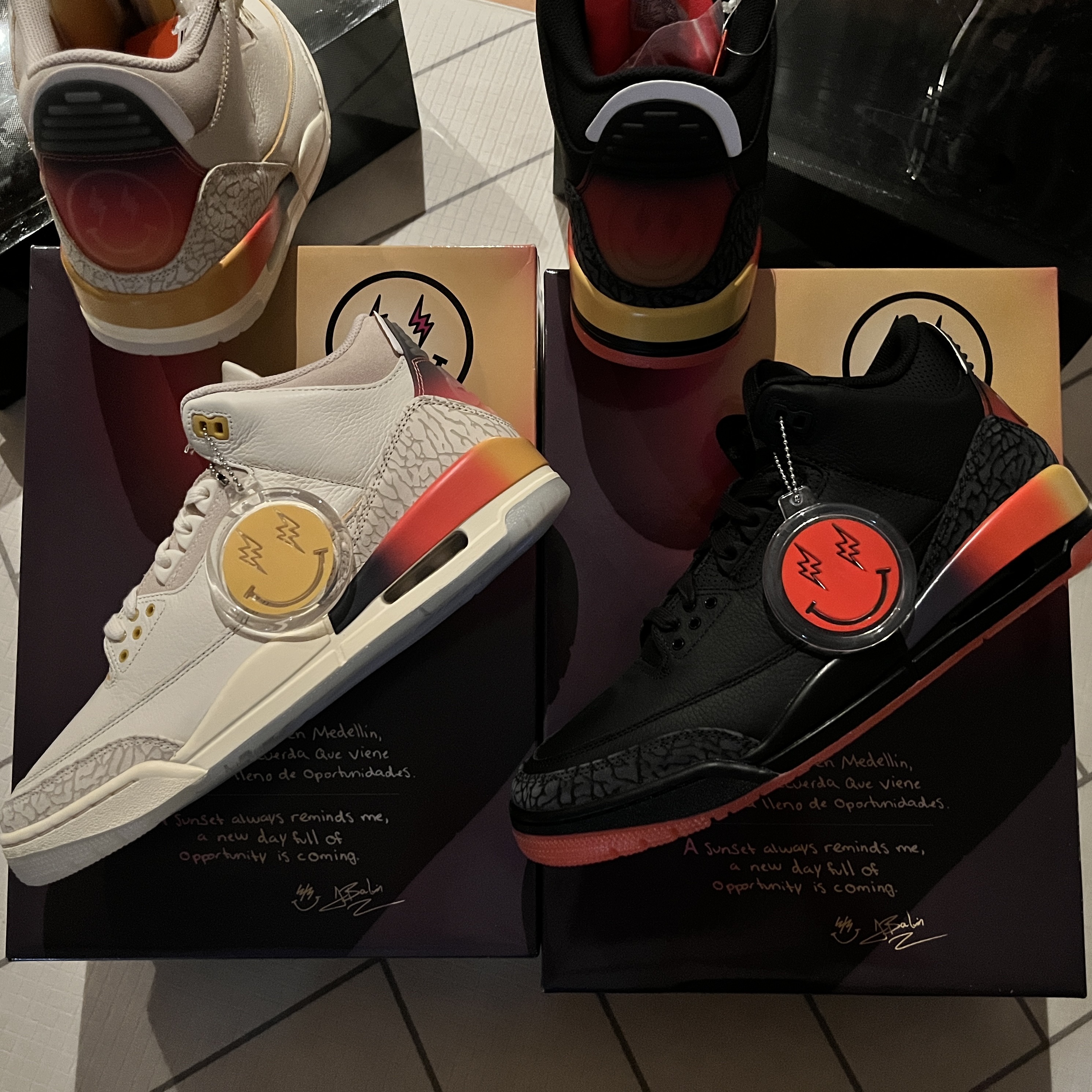 Jordan 3 x J Balvin Retro SP Sunset, Jordan 3 x J Balvin Retro SP Rio 착용 스타일 - 2