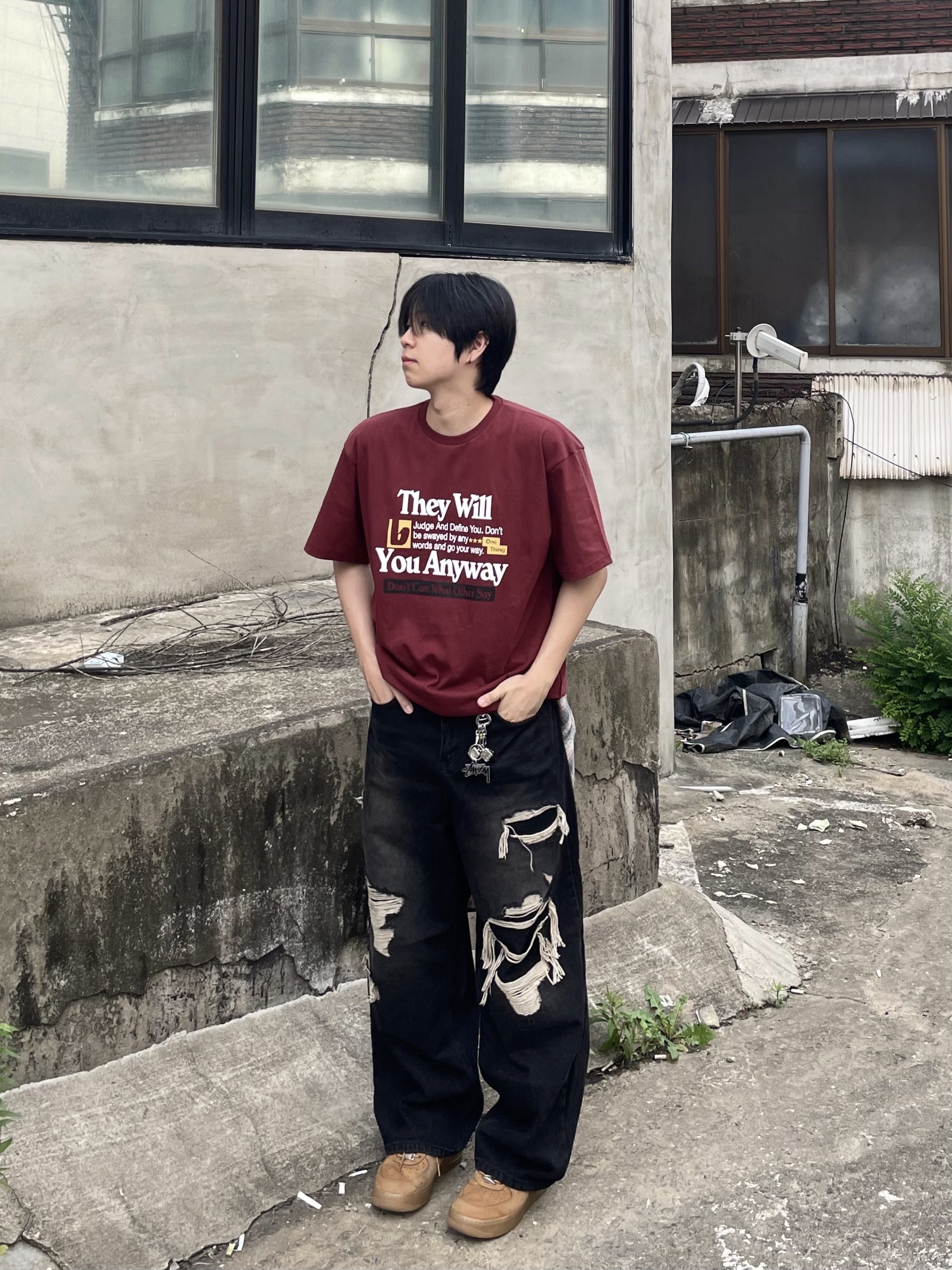 Nike x Supreme Air Force 1 Low Flax 착용 스타일