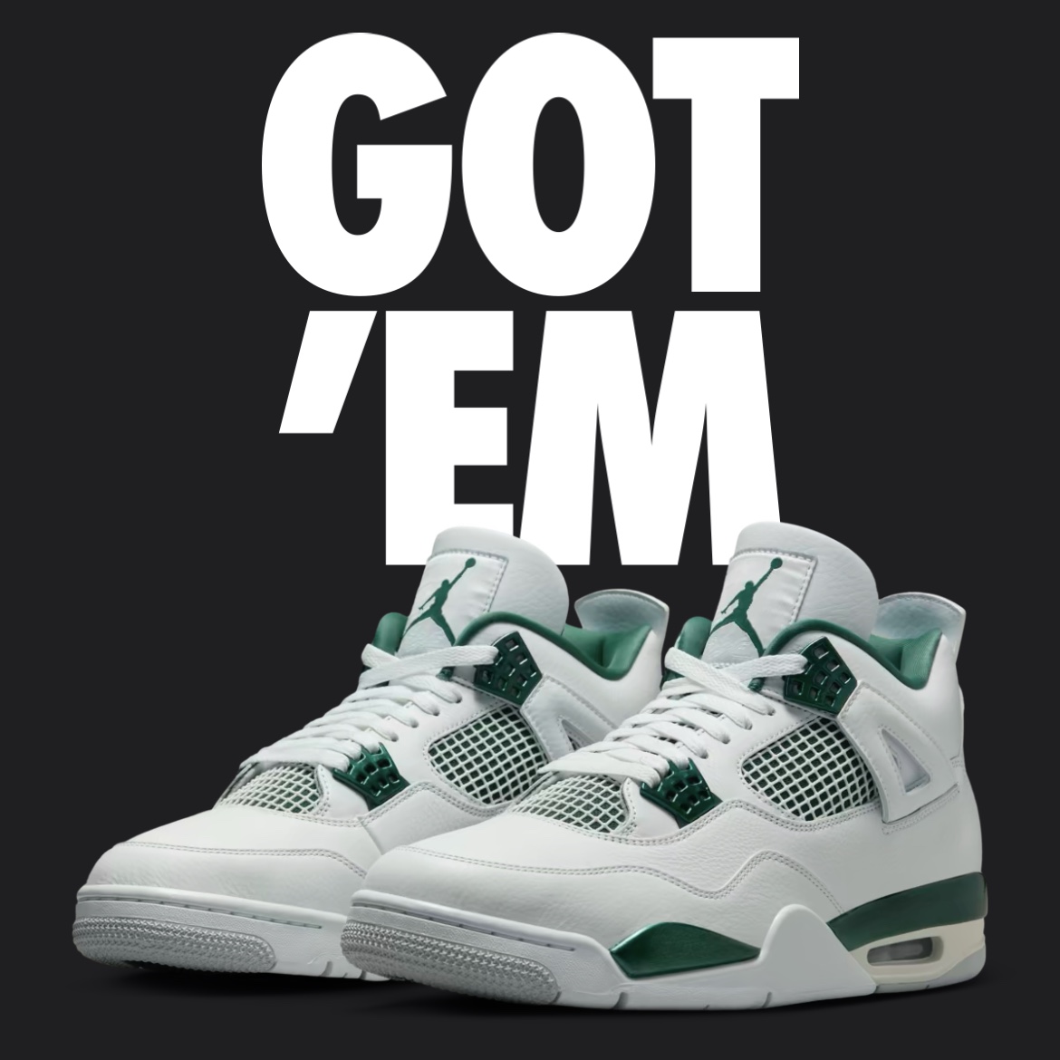 Jordan 4 Retro Oxidized Green 착용 스타일