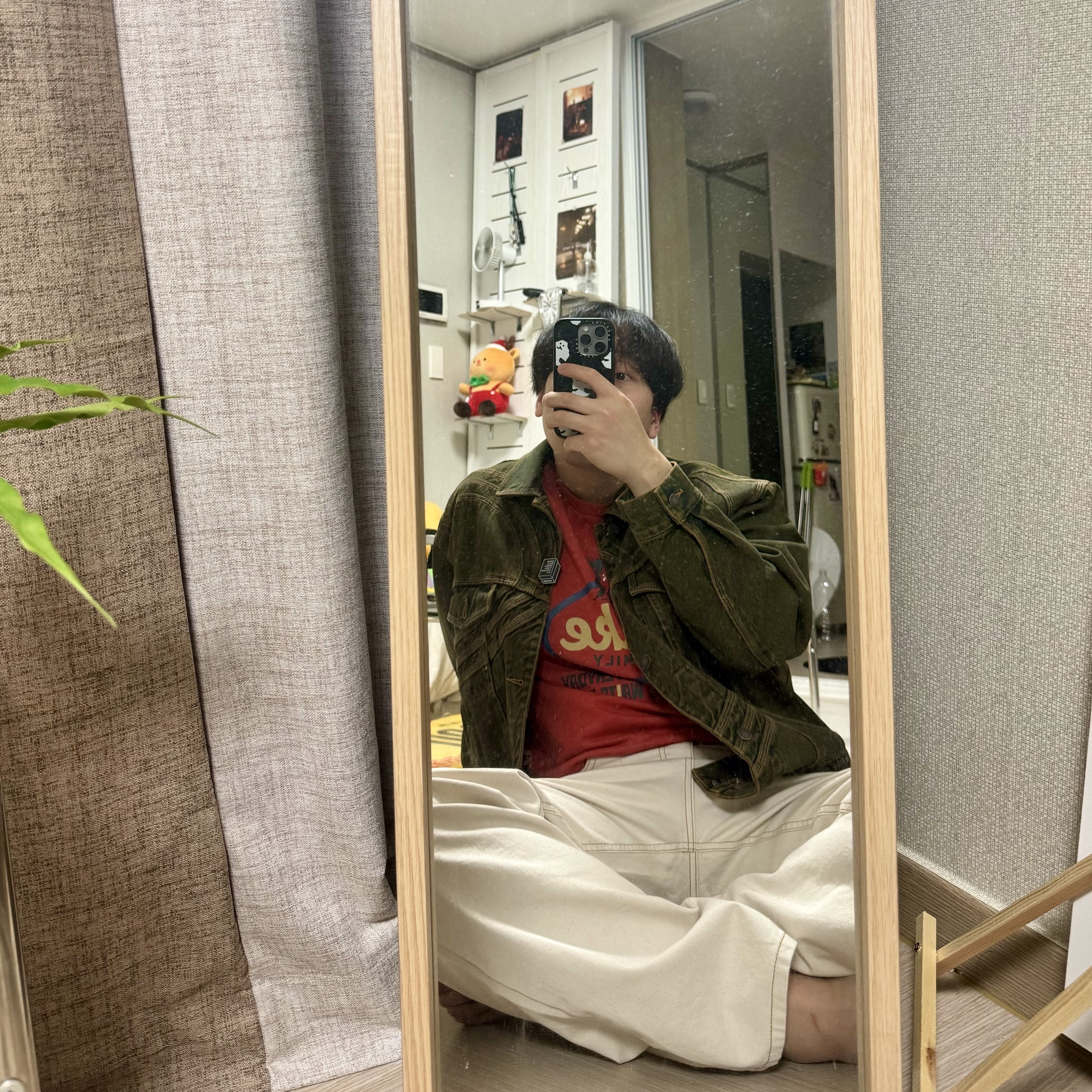 Supreme S Logo Denim Trucker Jacket Dirty - 24SS 착용 스타일