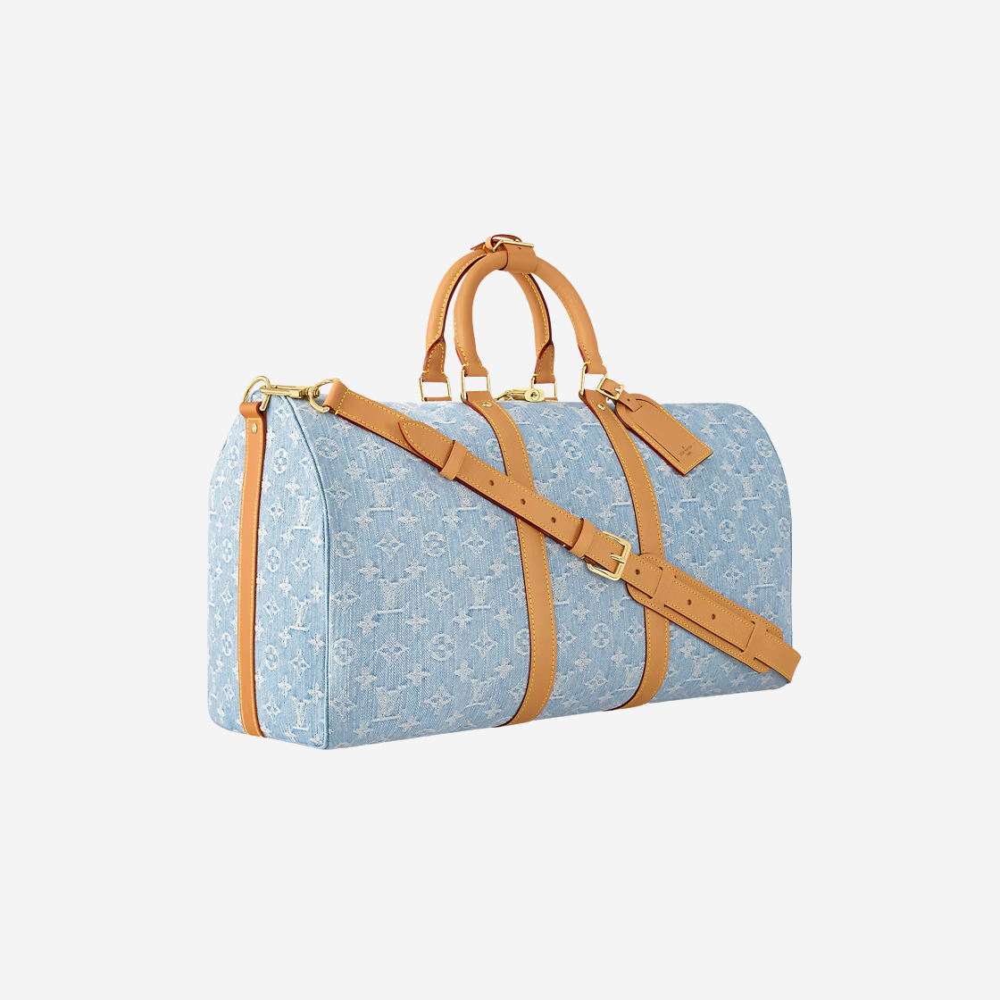 Louis Vuitton Keepall Bandouliere 45 Monogram Sky Blue Denim 상세 이미지 2