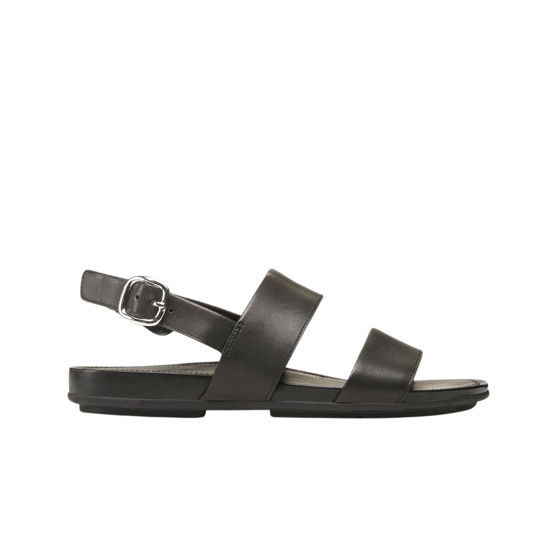 (W) 핏플랍 그라시에 레더 백 스트랩 샌들 블랙((W) FITFLOP Gracie Leather Back Strap Sandals Black)