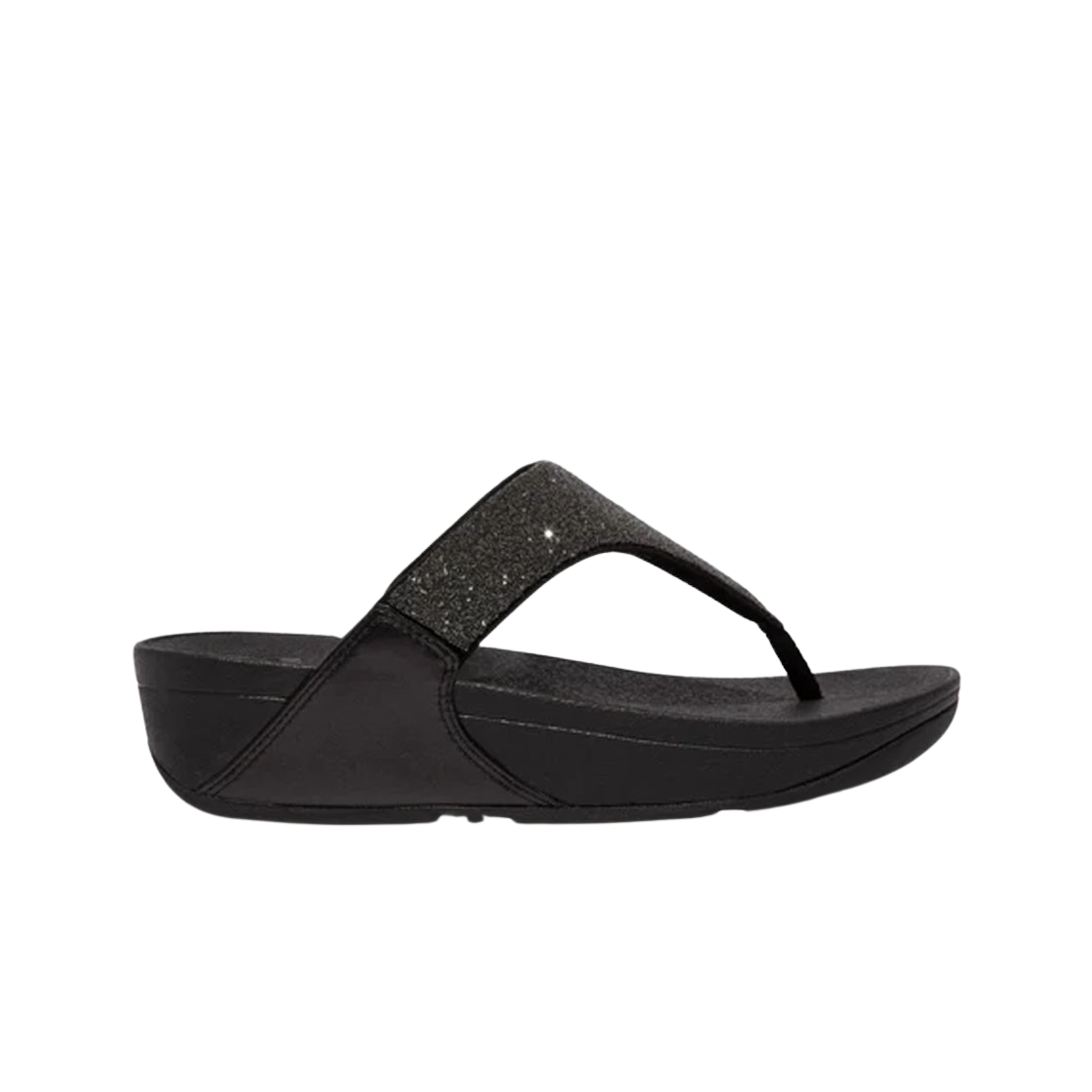 GB4-090 (W) FITFLOP Lulu Opul Toe Post Sandals Black