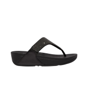 (W) FITFLOP Lulu Opul Toe Post Sandals Black