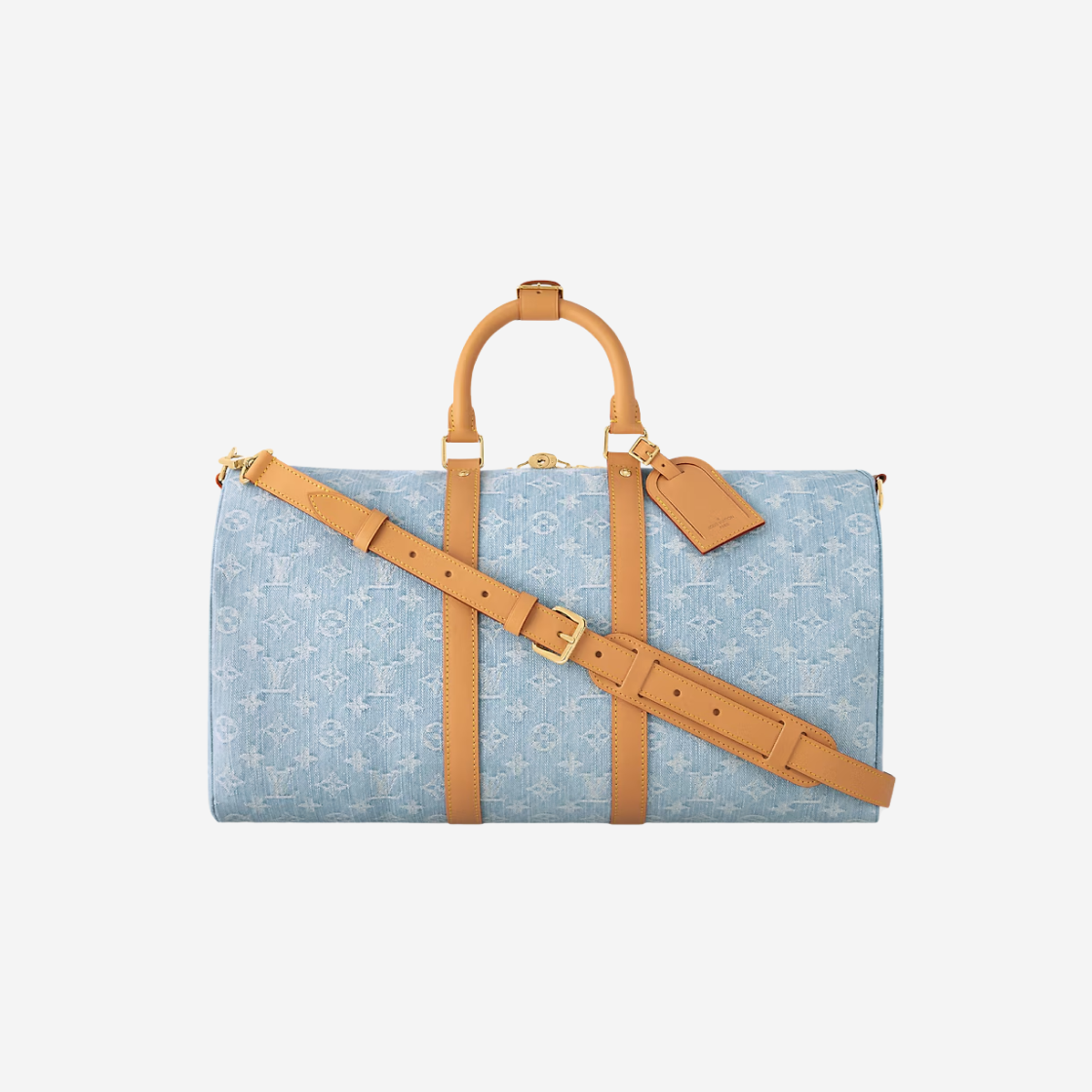 Louis Vuitton Keepall Bandouliere 45 Monogram Sky Blue Denim 상세 이미지 1