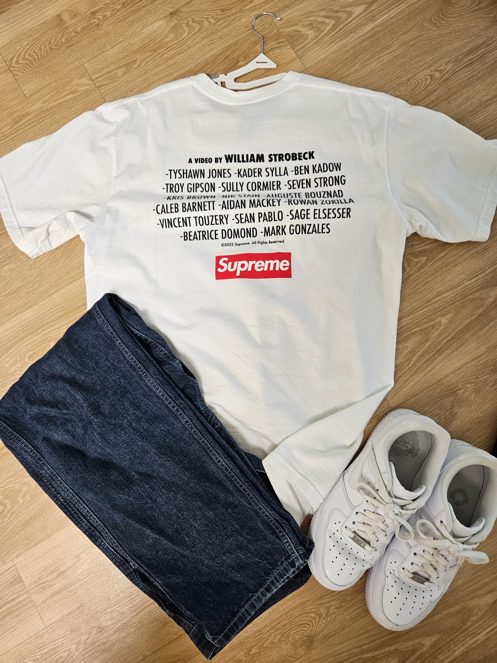 Adidas x Human Made Superstar White Black, Human Made Graphic L/S T-Shirt #3 White 착용 스타일 - 3
