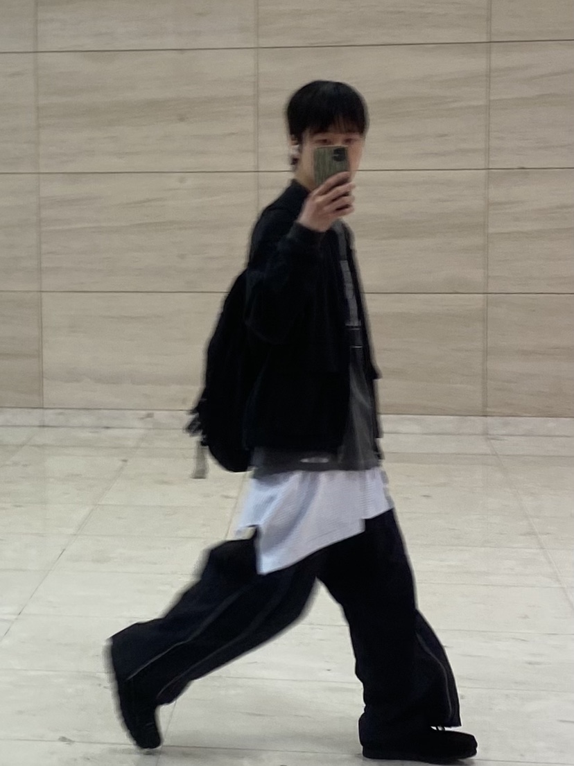 Polyteru Used Backpack 2PK Black, [프리오더] Polyteru Wallabee Shoes Woven Black 착용 스타일 - 2