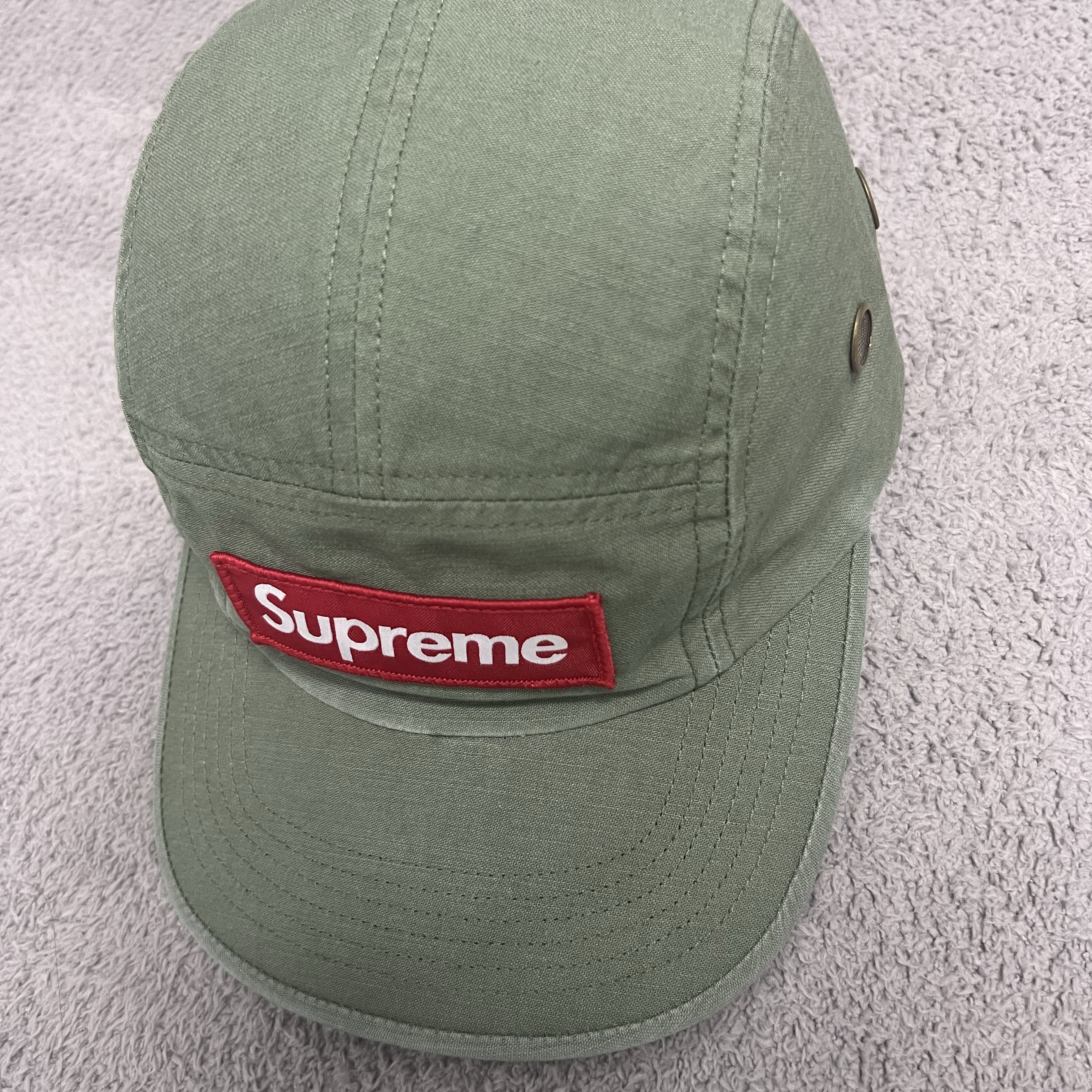 Supreme Military Camp Cap Olive - 24SS 착용 스타일
