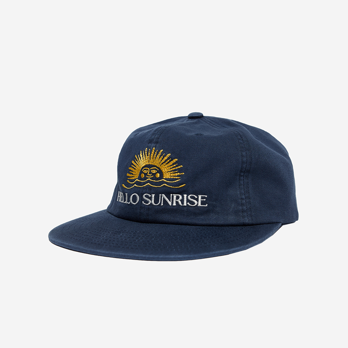 Hello Sunrise★Washed Two Tone Logo 6panel Cap_Charcoal HELLO SUNRISE Washed Two Tone Logo 6Panel Cap