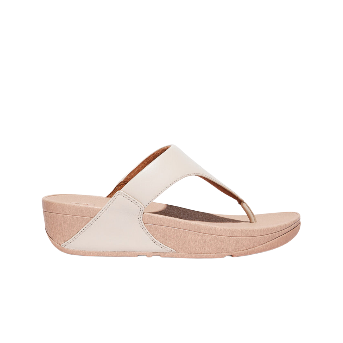 I88-A20 (W) FITFLOP Lulu Leather Toe Post Sandals Stone Beige