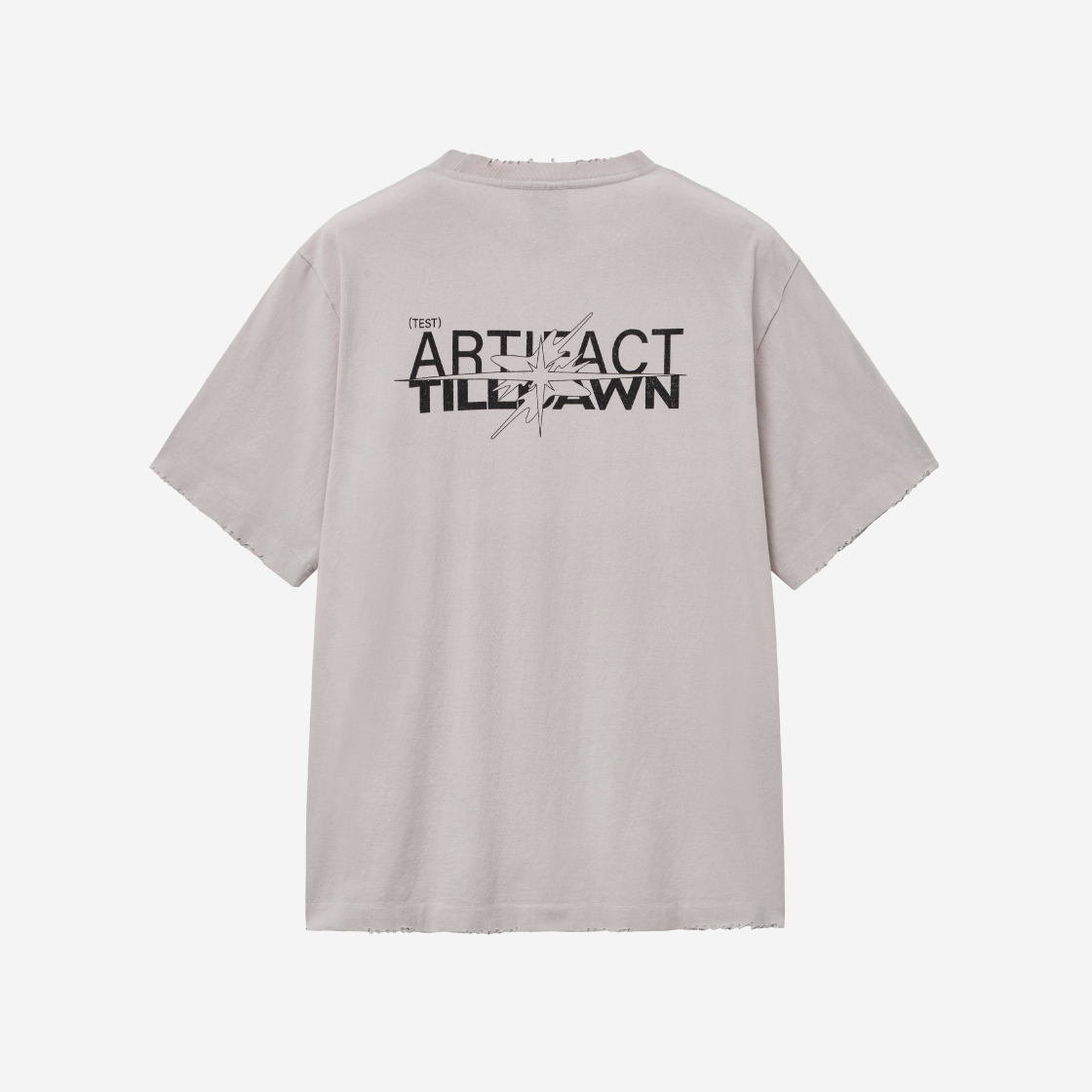 【TILLDAWN X TEST ARTIFACT】DOCKING SYMBOL TEE LIGHT GRAY 테스트 아티팩트 x 틸던 도킹 심볼 티셔츠 라이트 그레이 | Test