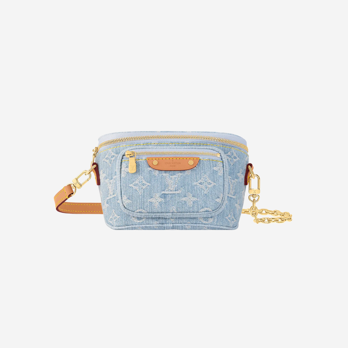 Louis Vuitton Mini Bumbag Monogram Sky Blue Denim 상세 이미지 1