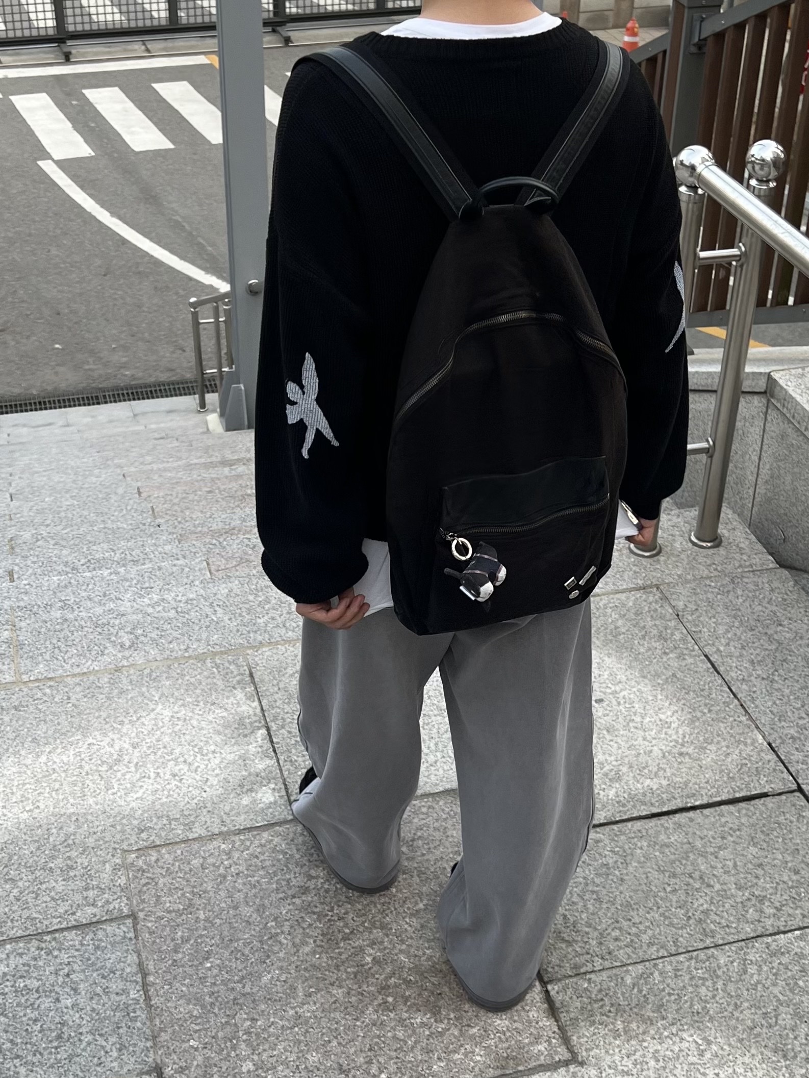 Polyteru 1011 Fatigue Sweatpants 1.2v Dirty Gray, [프리오더] Polyteru Wallabee Shoes Woven Black 착용 스타일 - 1
