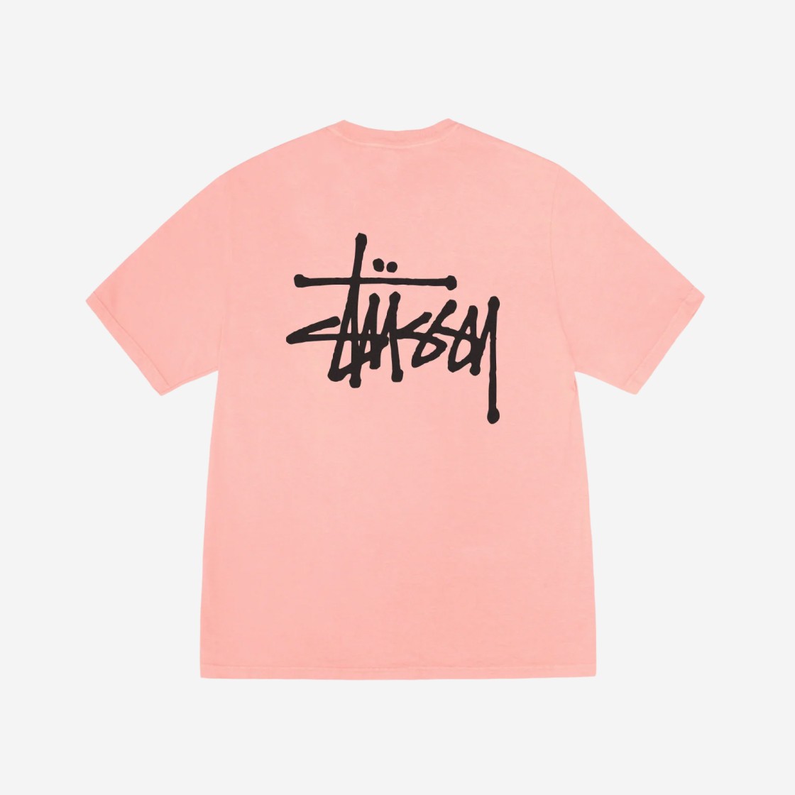 Stussy Basic Stussy Pigment Dyed T-Shirt Coral 2024 상세 이미지 1