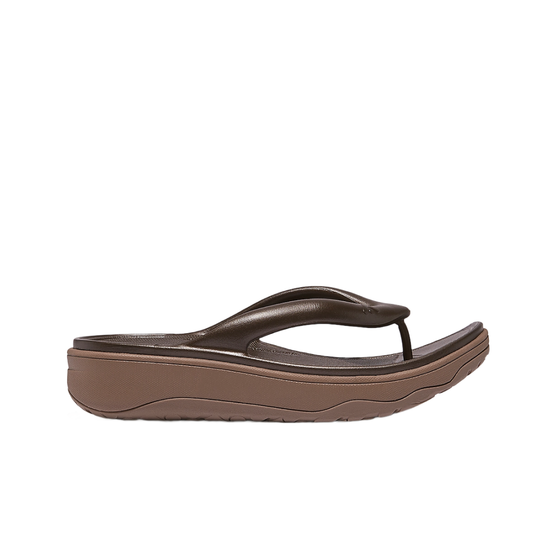 (W) 핏플랍 릴리프 메탈 피니쉬 레스트 플립플랍 브론즈((W) FITFLOP Relieff Metal Finishes Rest Flip Flops Bronze)