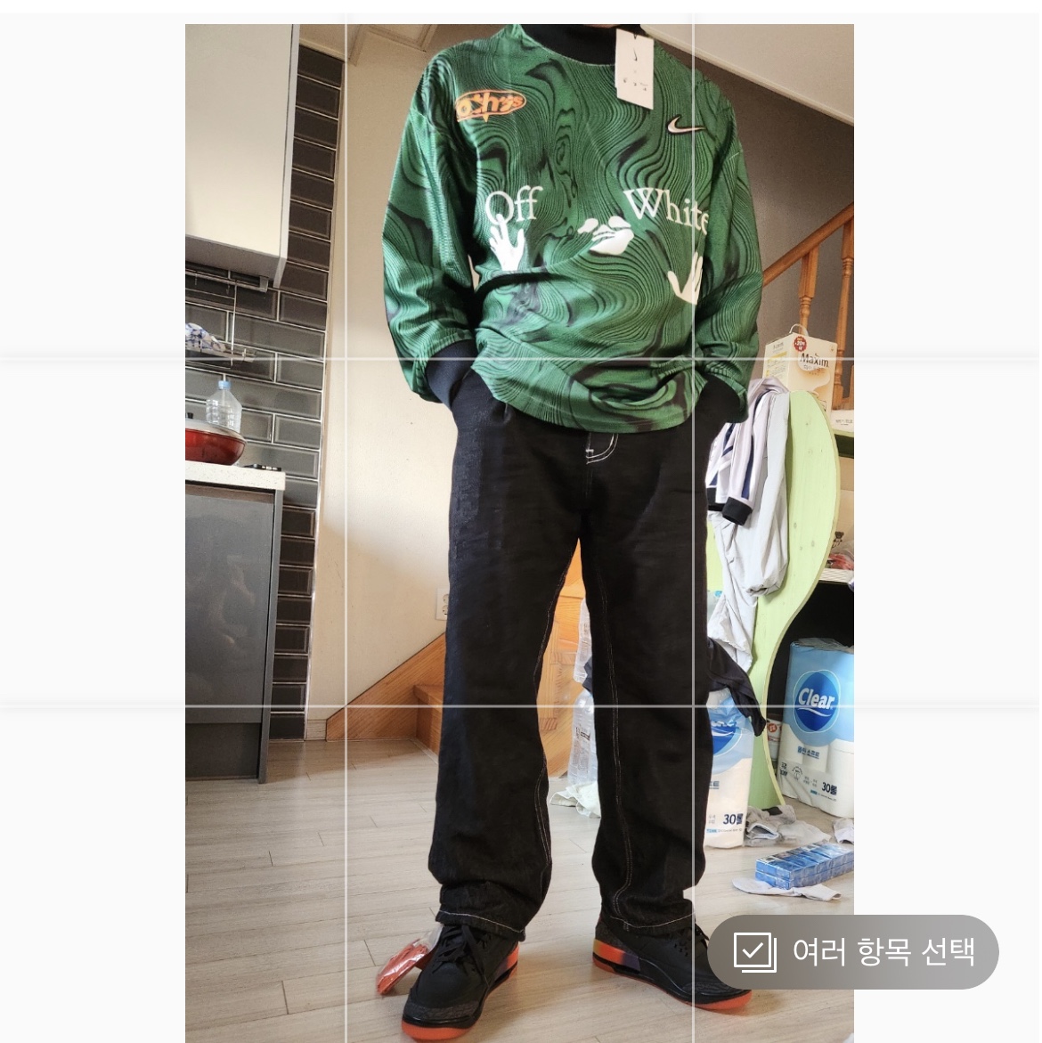 Jordan 3 x J Balvin Retro SP Rio, Nike x Off-White Allover Print Jersey Kelly Green - Asia 착용 스타일