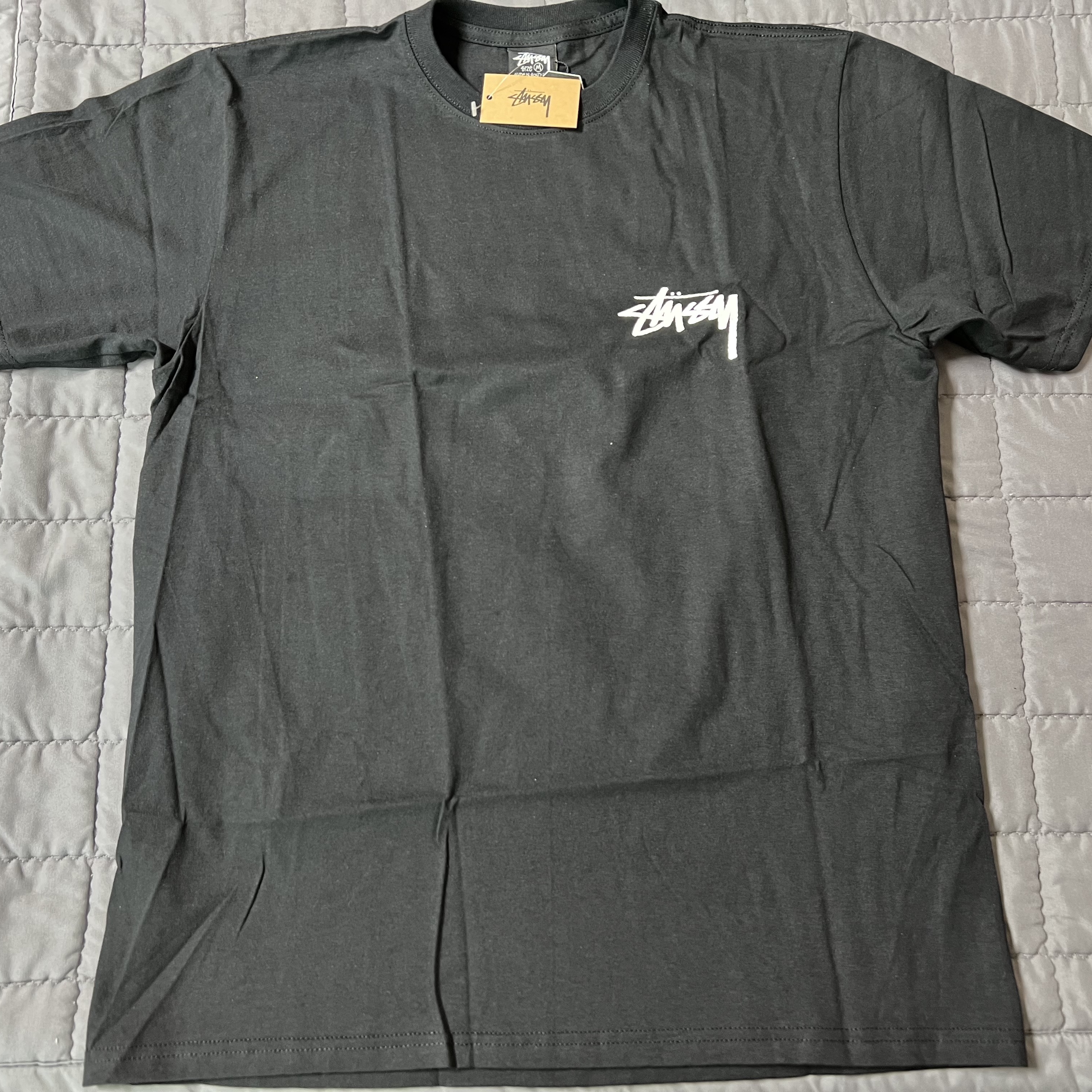 Stussy Plush T-Shirt Black 착용 스타일 - 1