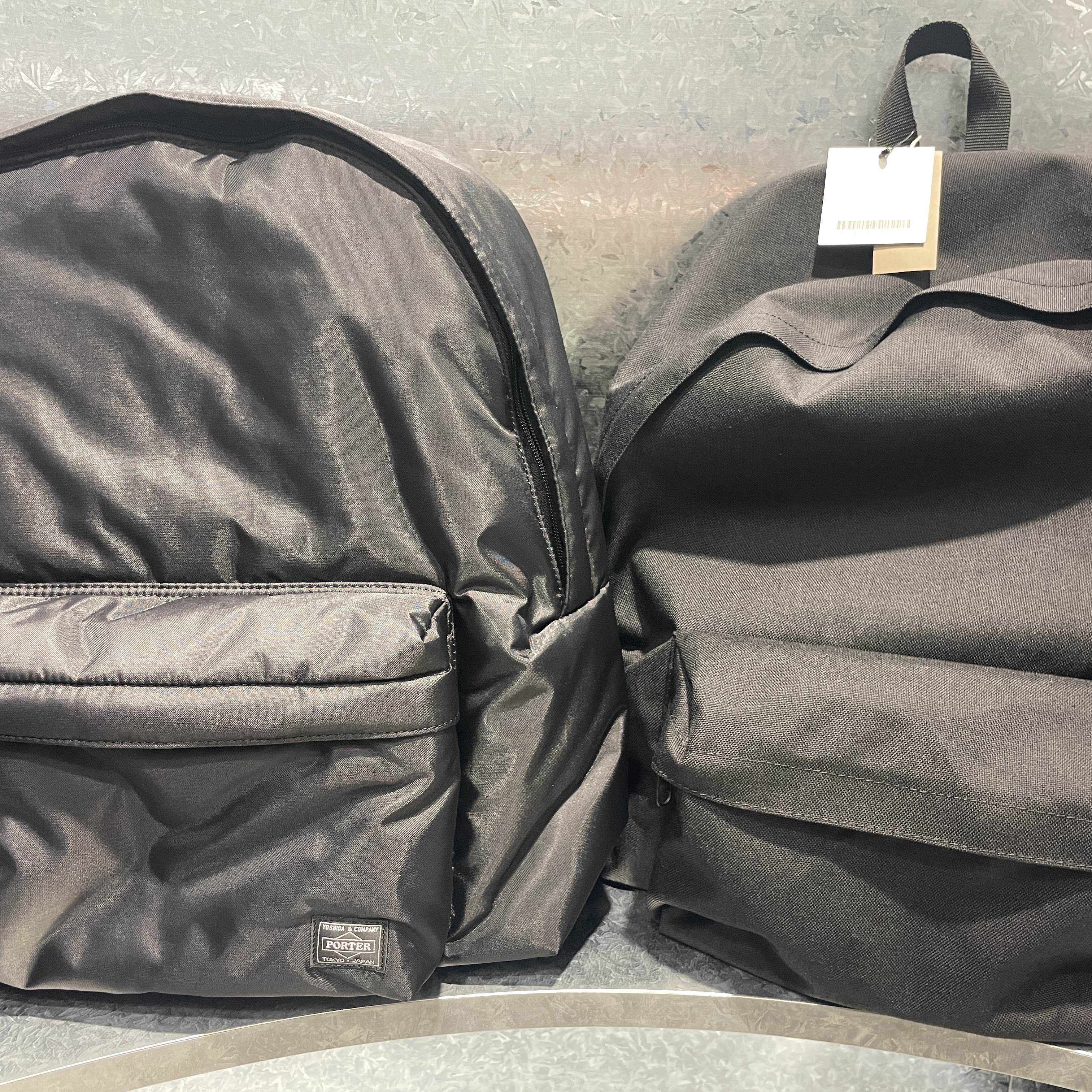 Porter x Comme des Garcons Backpack L Black, Comme des Garcons Homme Plus Nylon Backpack Large Black 착용 스타일