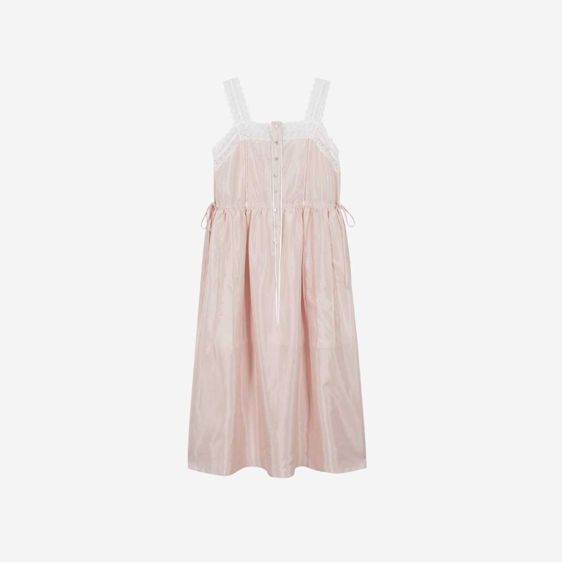 FLETTA 87 Lace Satin Dress Baby Pink 상세 이미지 1