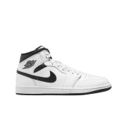 Jordan 1 Mid White Black