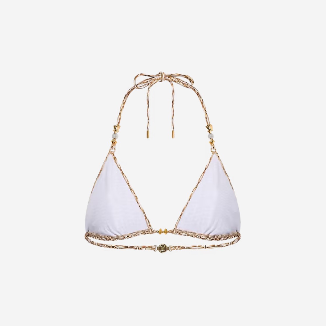 (W) Louis Vuitton Monogram Raffia Bikini Top Sable Beige 상세 이미지 3