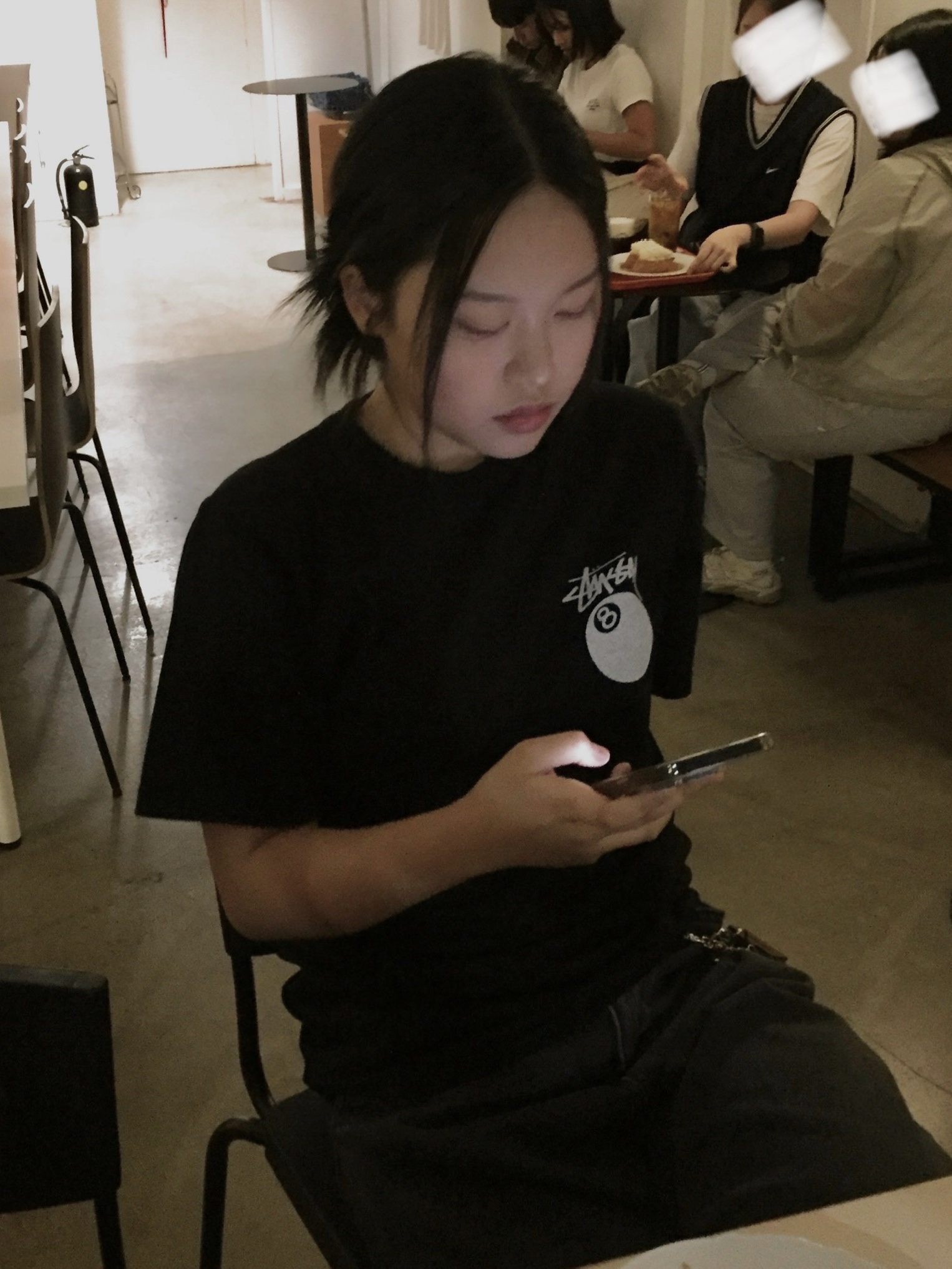 Stussy 8 Ball Pigment Dyed T-Shirt Black, Nike x Stussy Air Penny II Black 착용 스타일 - 1